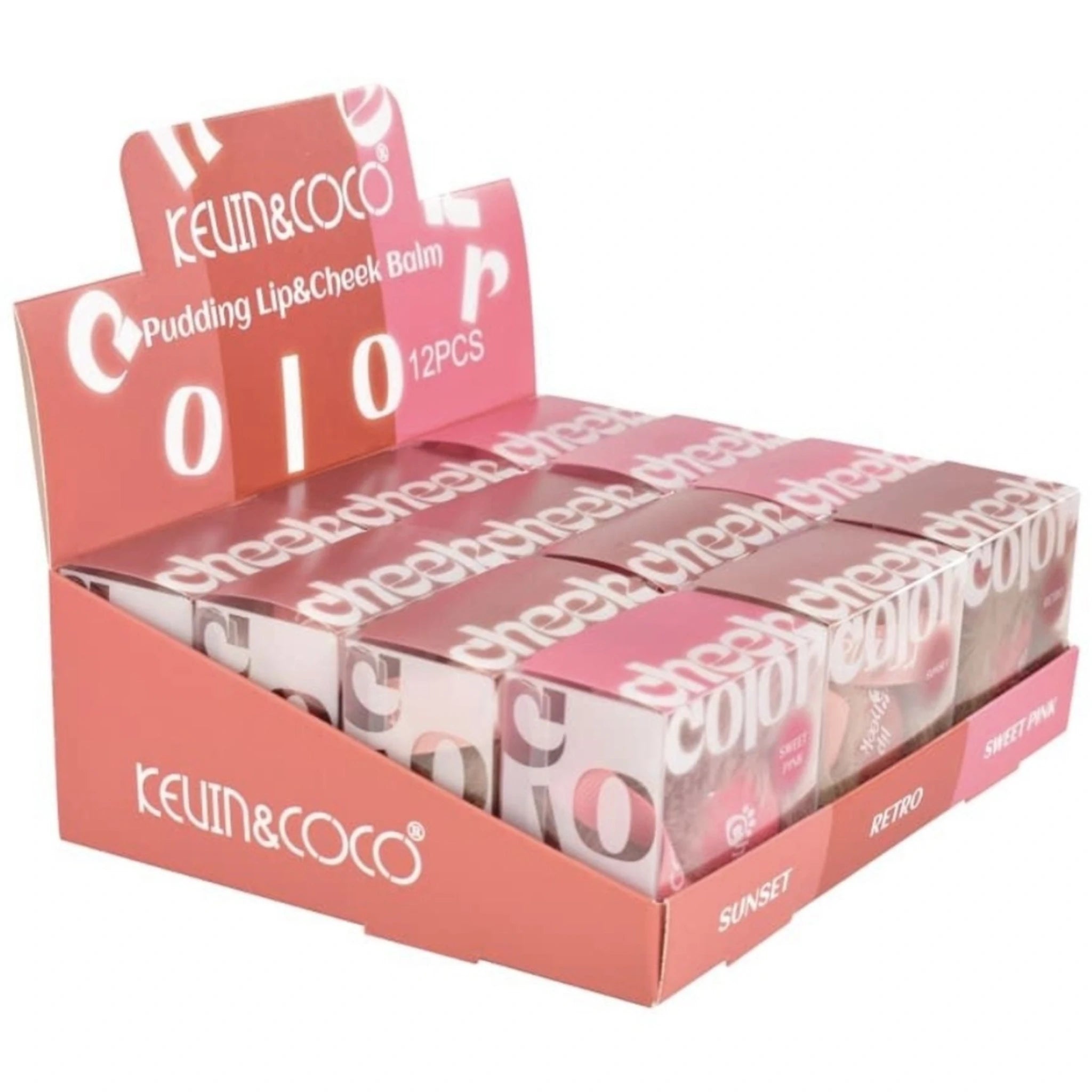 (12-pack) Kevin & Coco Pudding Lip & Cheek Balm