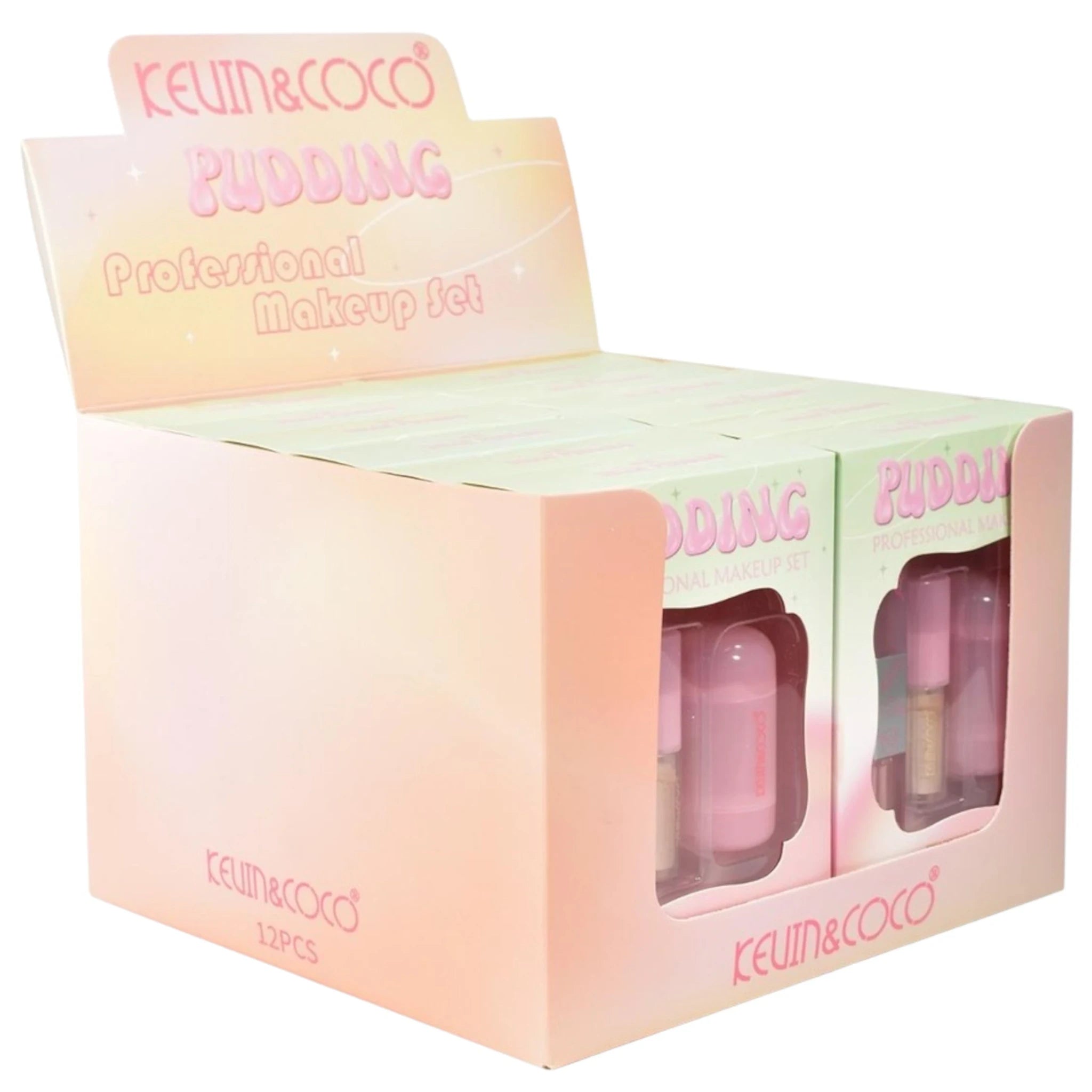 (12-pack) Kevin & Coco Pudding Professional Makeup Set