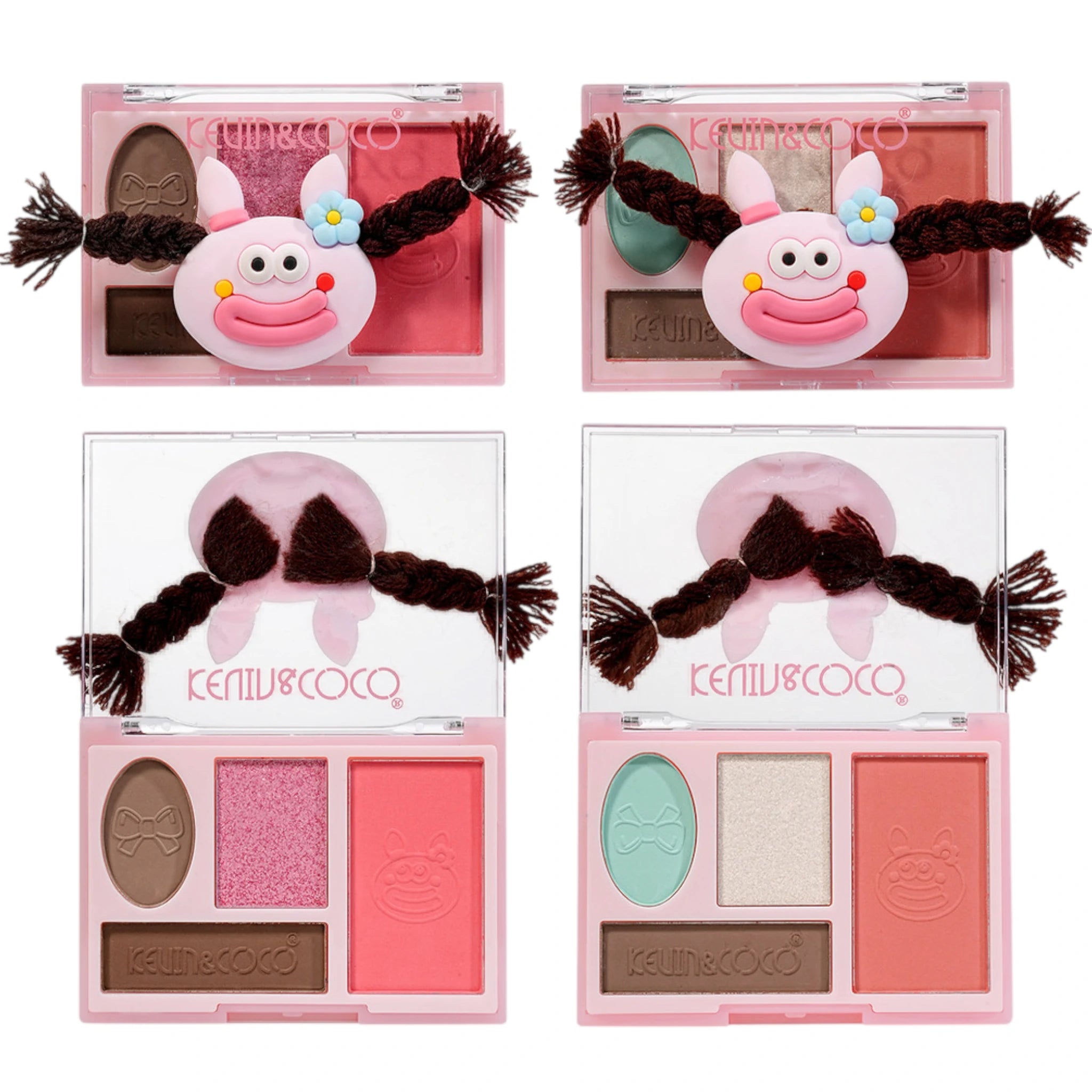 (12-pack) Kevin & Coco Rainbow Twisty Brai Pink - Thumbnail 2