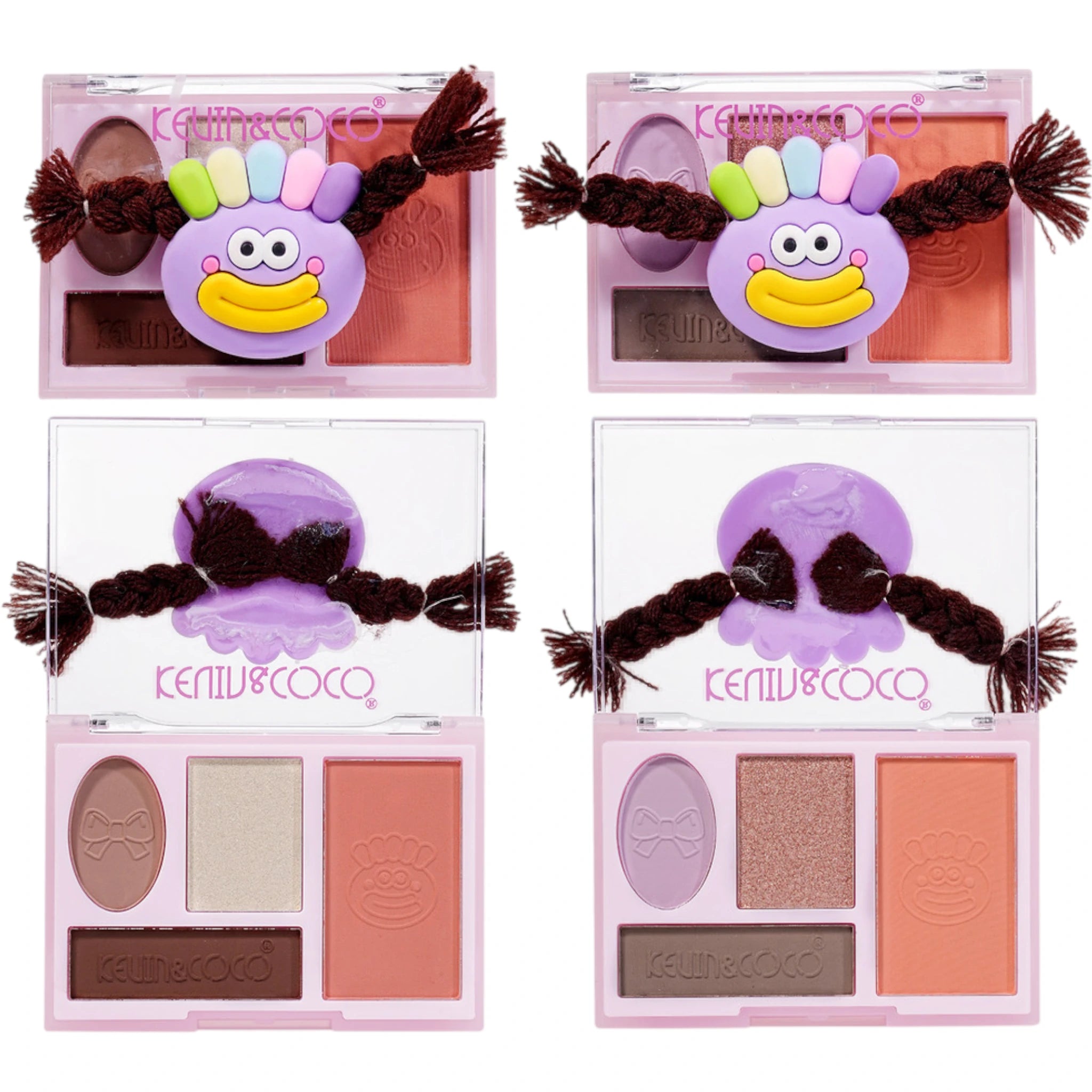 (12-pack) Kevin & Coco Rainbow Twisty Brai Purple - Thumbnail 2