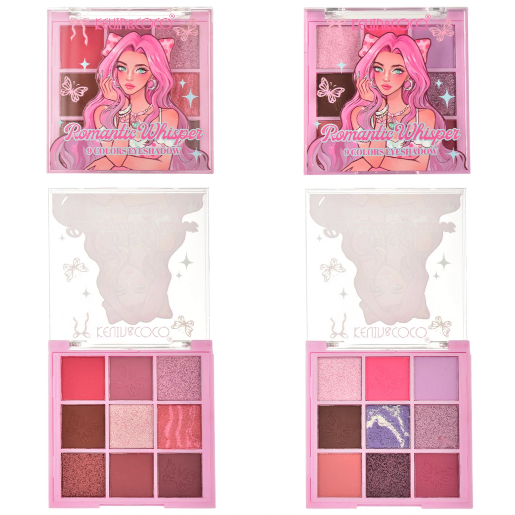 (12-pack) Kevin & Coco Romantic Whisper 9 Colors Eyeshadow - Thumbnail 2