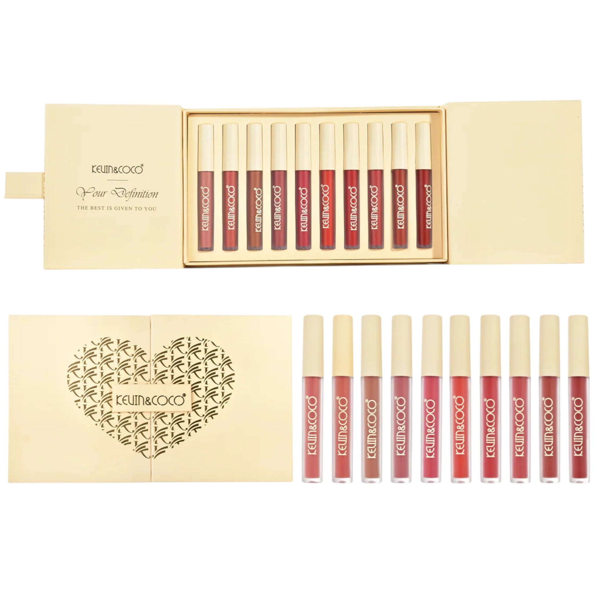 (6-pack) Kevin & Coco The Kiss Moment 10 Colors Lip Gloss - Thumbnail 2