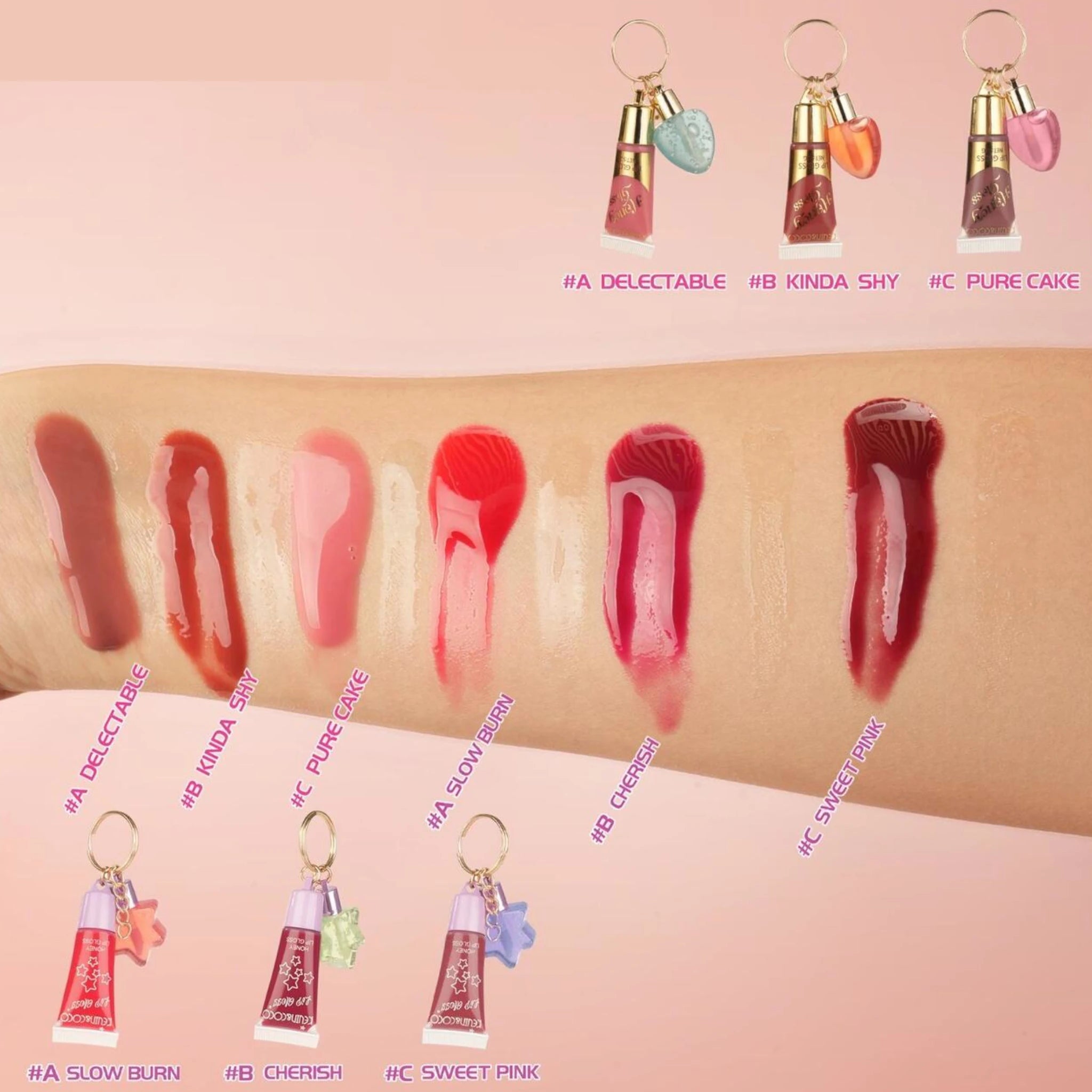 (12-pack) Kevin & Coco Time Love - Lip Gloss & Lip Oil - Thumbnail 3