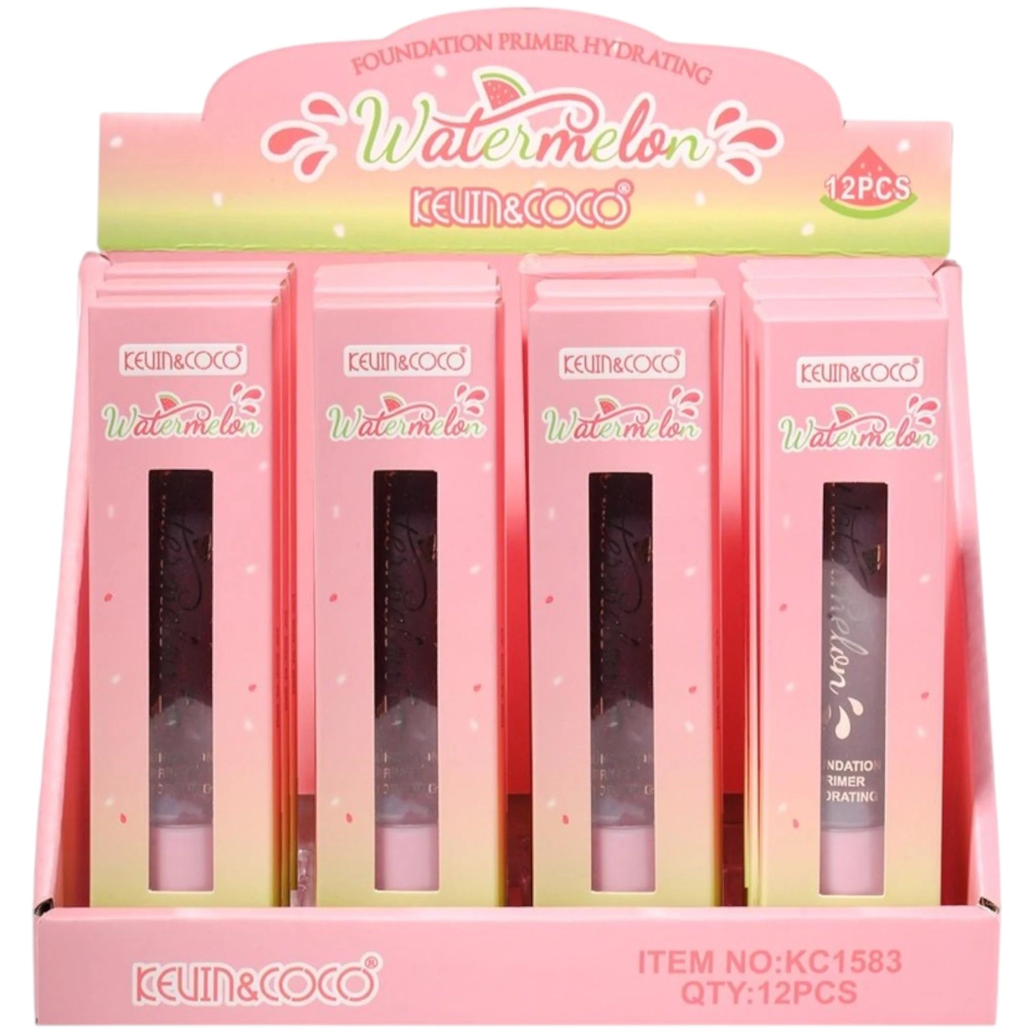 (12-pack) Kevin & Coco Watermelon Foundation Primer Hydrating - Image 1