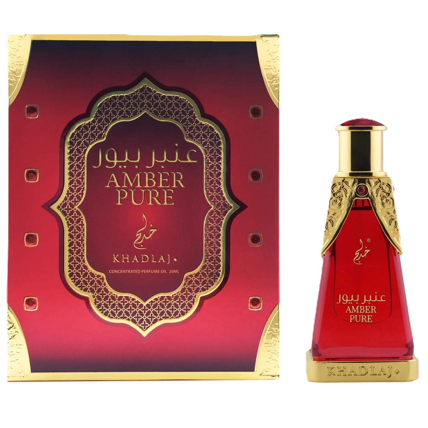 Khadlaj Amber Pure Concentrated Oil Unisex 0.67 oz