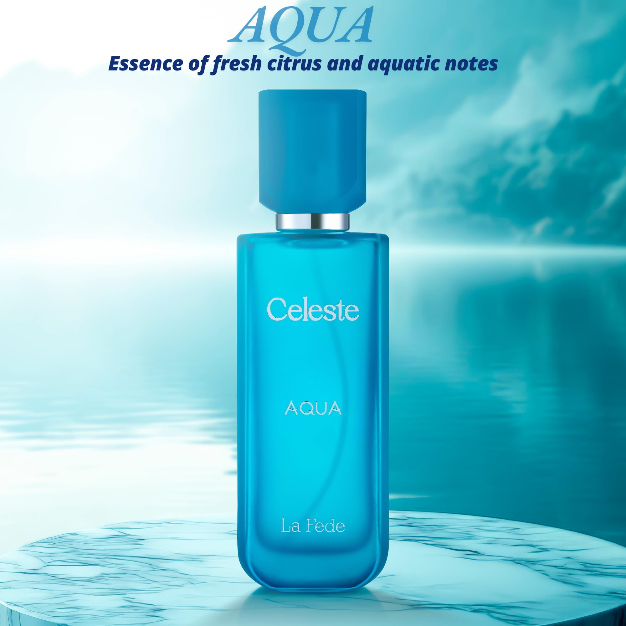 Khadlaj la Fede Celeste Aqua for Unisex / Unisex EDP 100 ml (3.4 oz) - Thumbnail 3