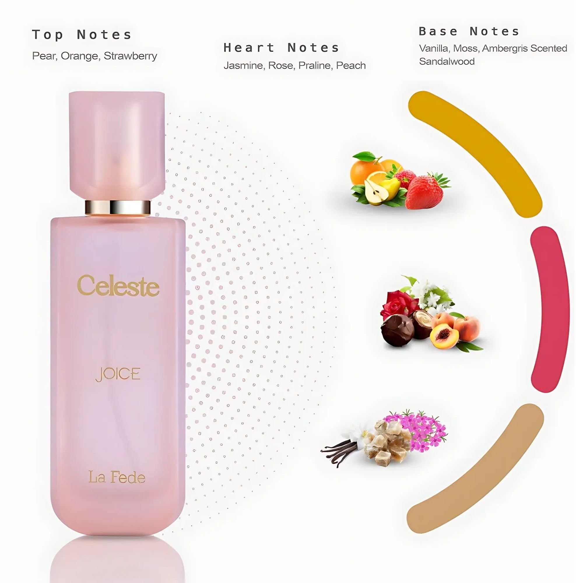 Celeste Joice la Fede By Khadlaj Elixir Her Parfum With Notes of Pear Jasmine - Thumbnail 2