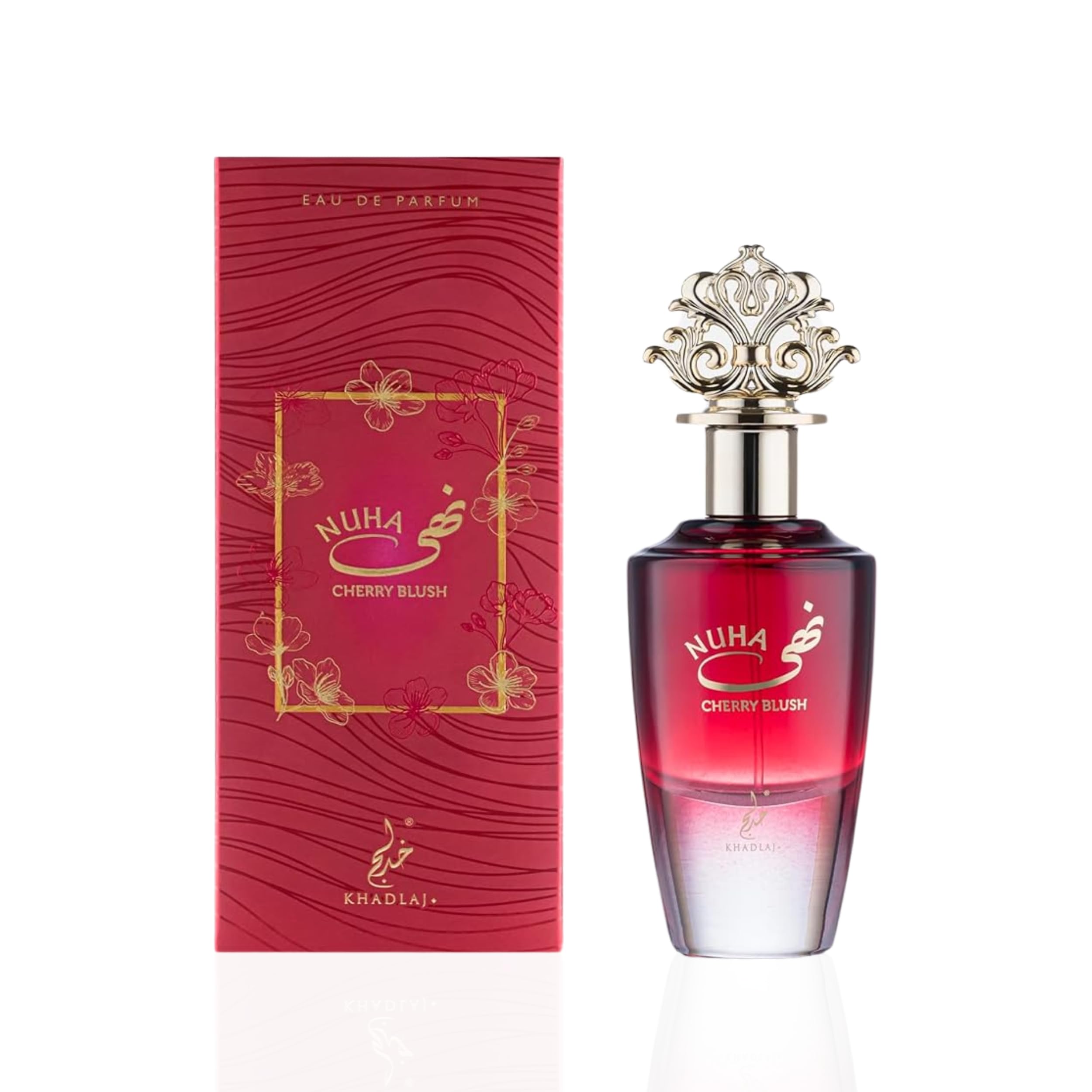 Khadlaj Nuha Cherry Blush Fruity Floral Sweet Woody Long Lasting / For Women