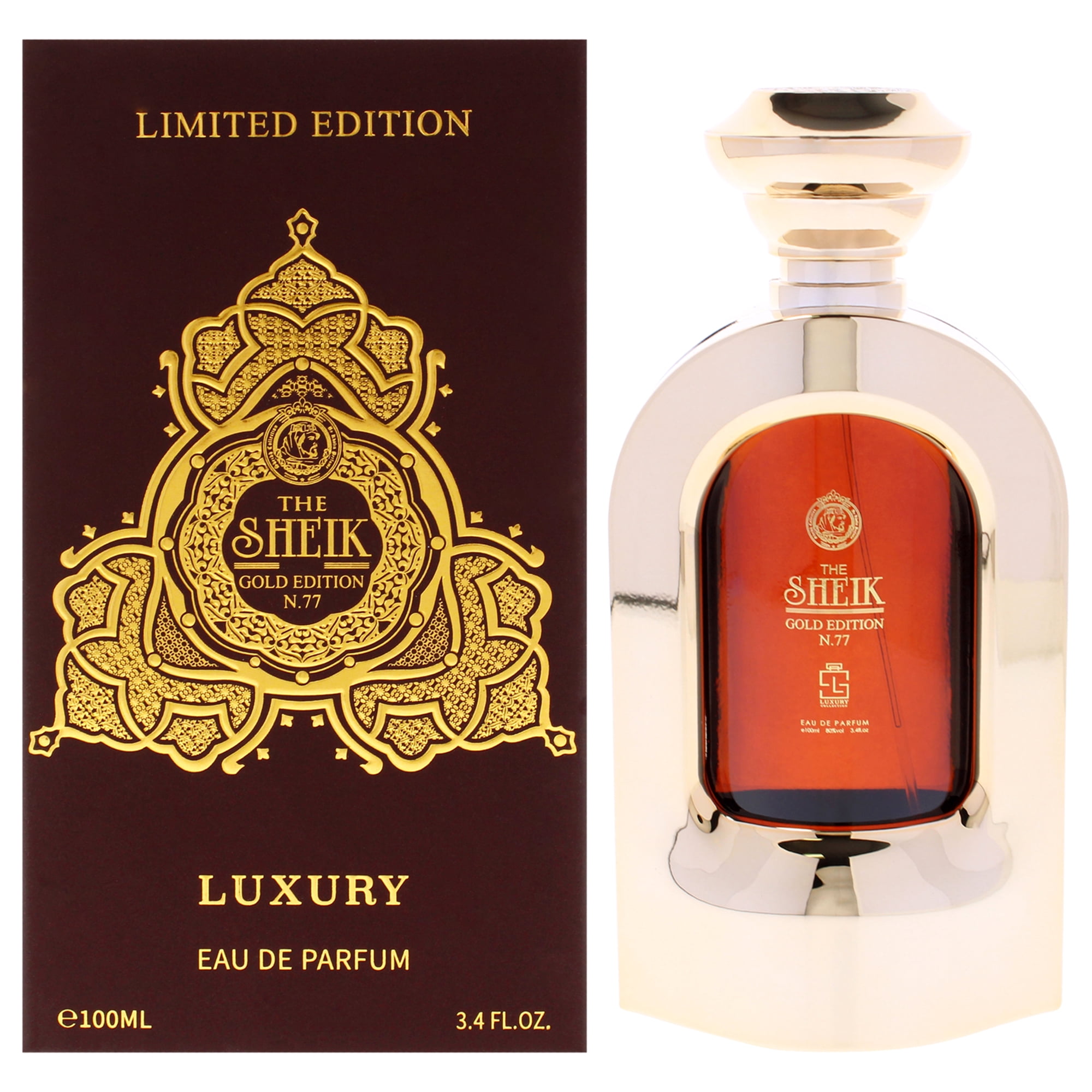 KHALIS THE SHEIK N.77 LUXURY GOLD EDITION(M)EDP SP 3.4oz