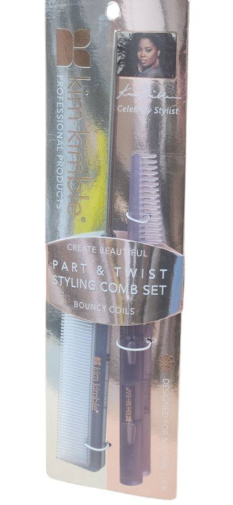 Kim Kimble Part Twist Styling Comb Set Create Bouncy Coils With Precision