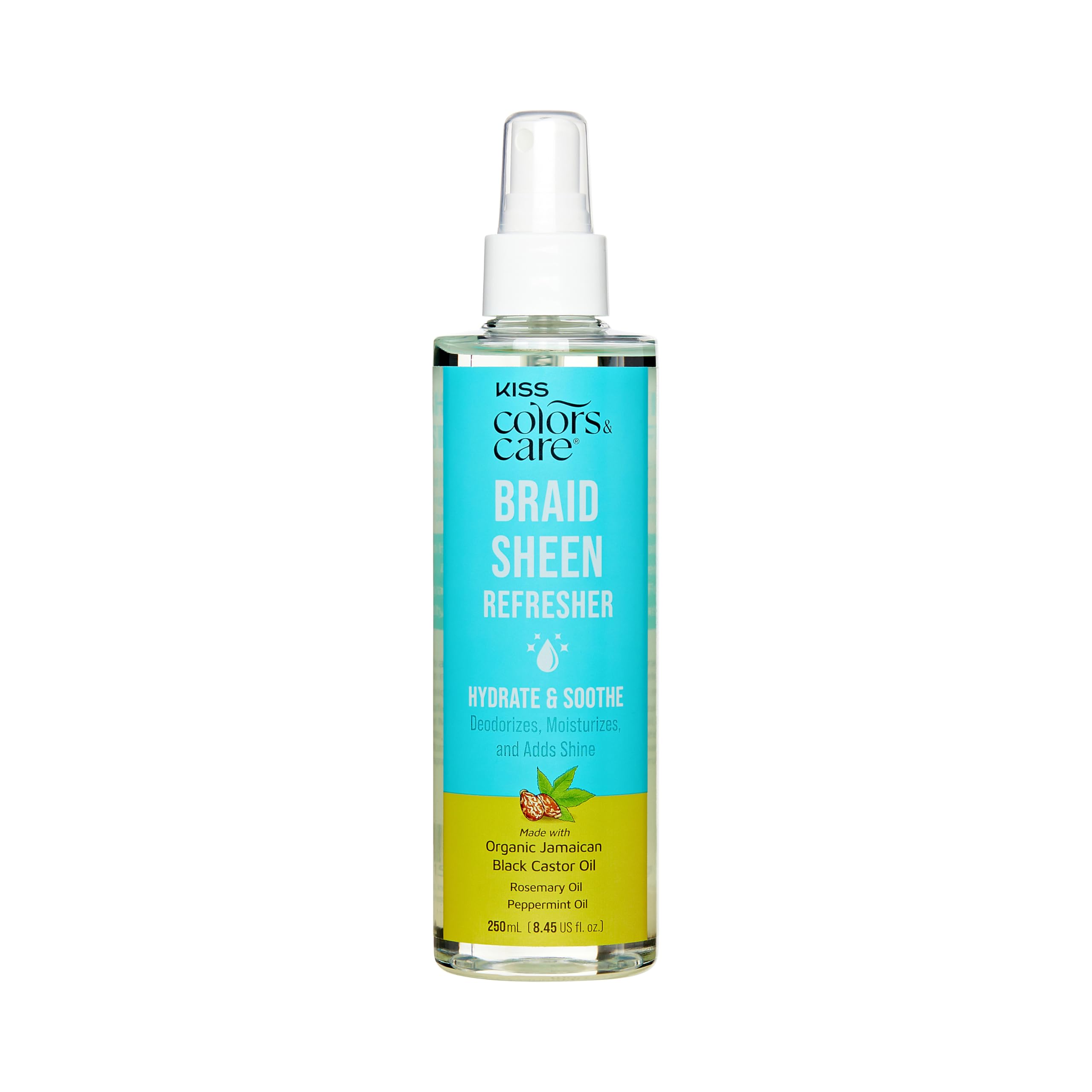 Kiss Colors Care Braid Sheen Healthy Shine for Braids Locs Curls Natural Hair