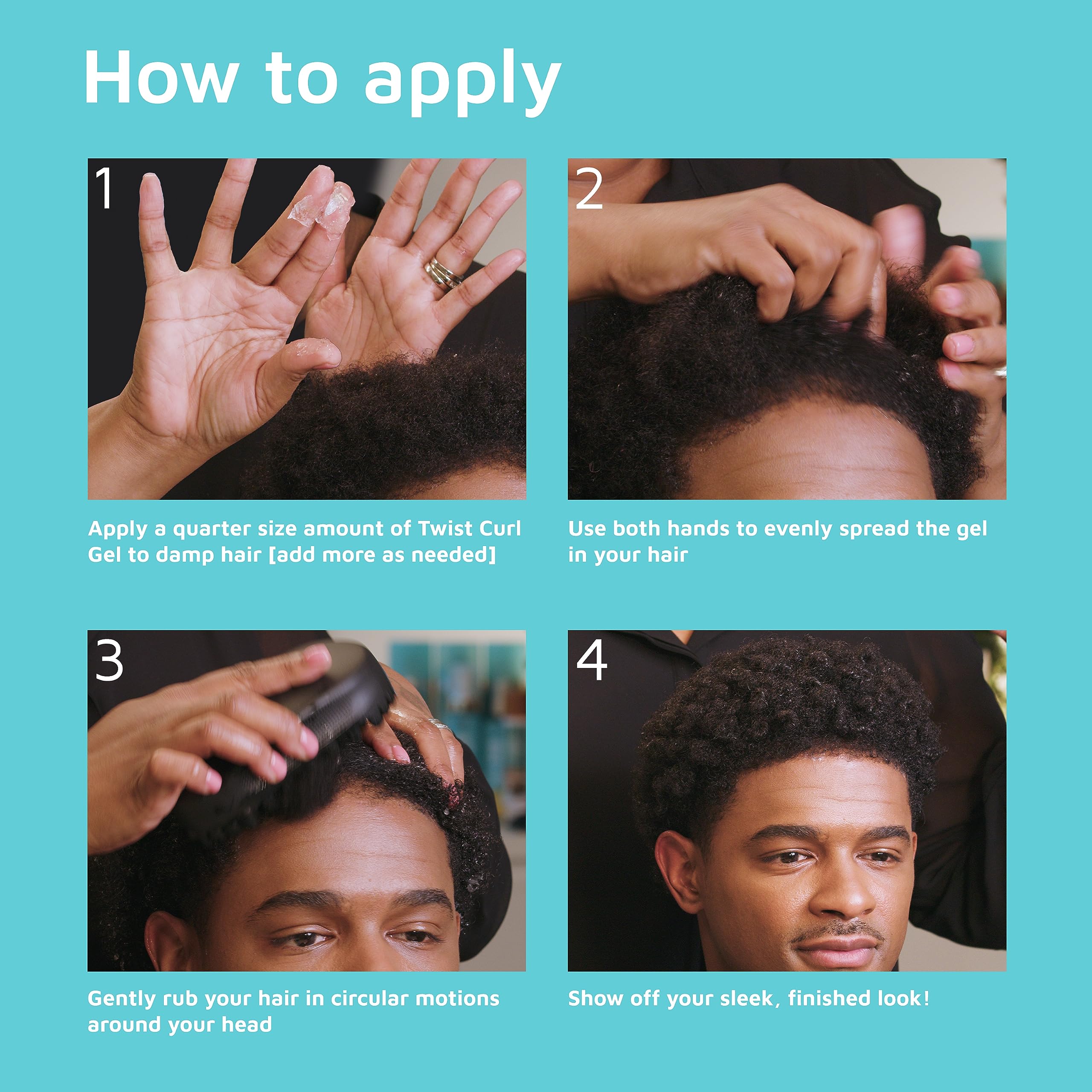 Kiss Colors Care Twist Curl Gel . Flexible Hold Twists Moisturizing Promotes - Thumbnail 2