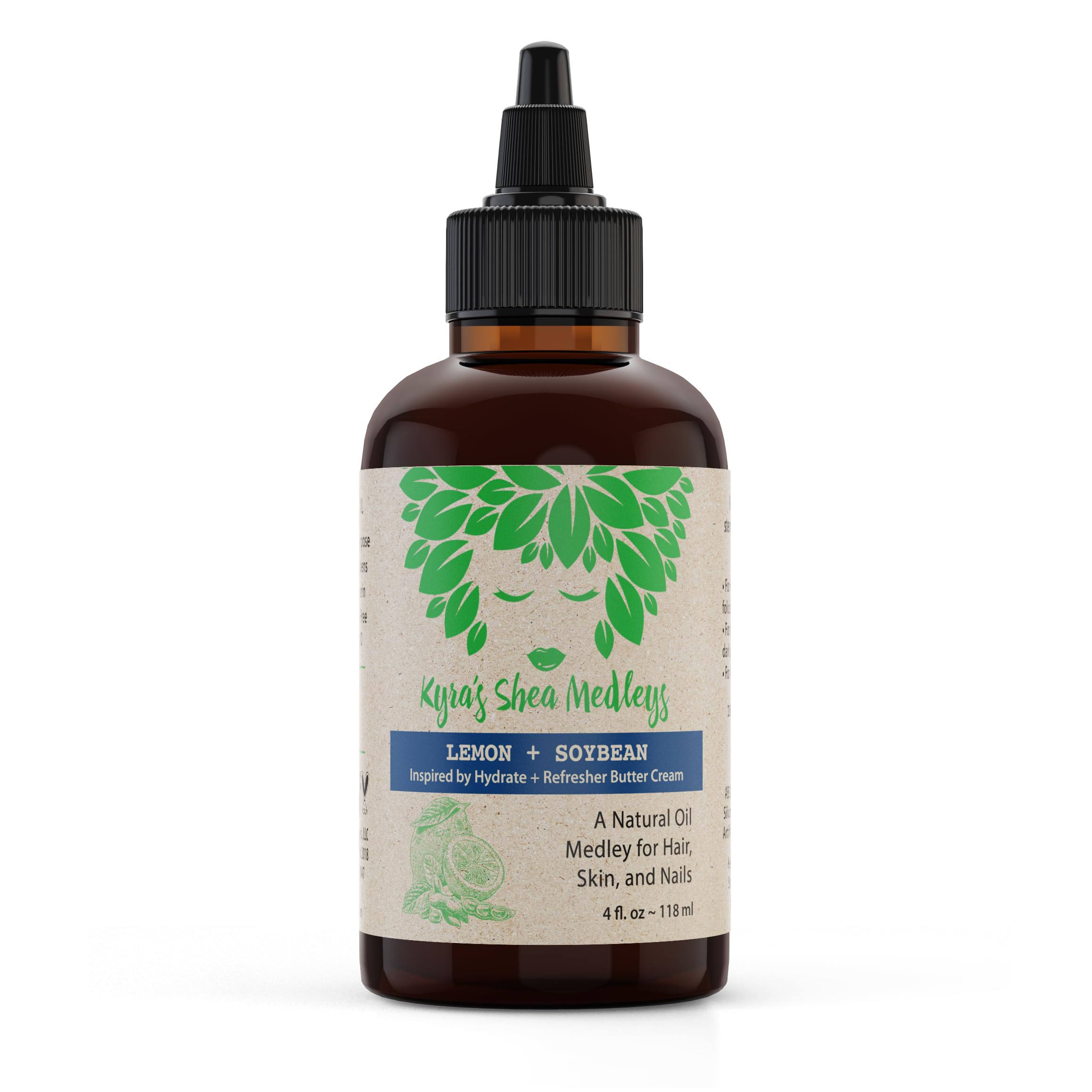 Multiuse Lemon + Soybean Oil Medley for Face Body and Hair Natural Soya Bean