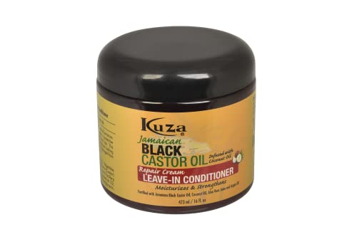 Kuza Jamaican Black Castor Oil Leave In Conditioner . 16 oz - Thumbnail 3