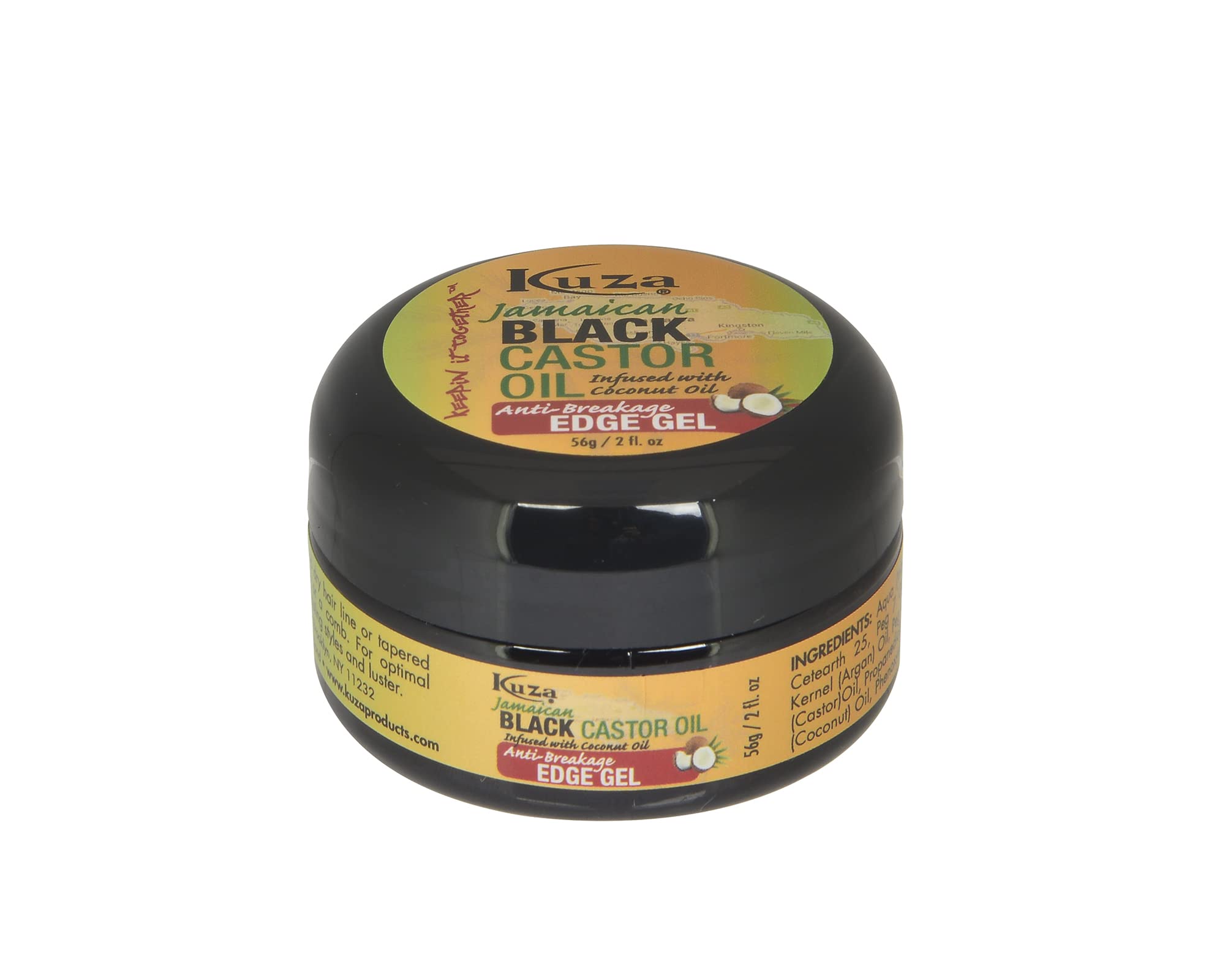 Kuza Jamaican Black Castor Oil Anti Breakage Edge Gel Infused With Coconut Oil