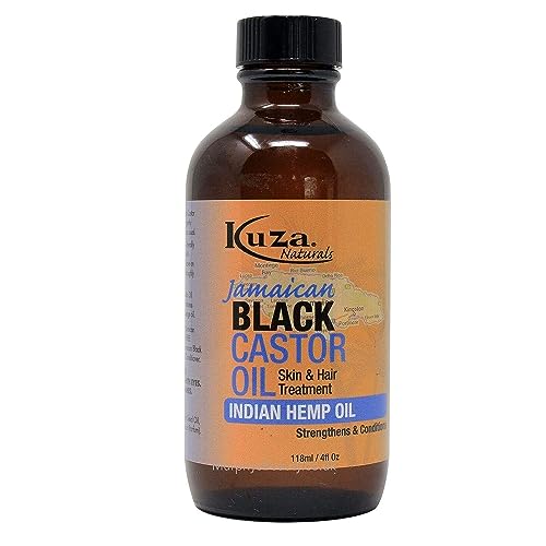 Kuza Jamaican Black Castor Oil Skin Hair Treatment Indian Hemp Oil 4 Fl Oz - Thumbnail 3