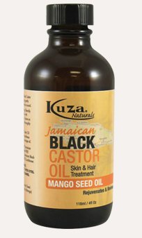 Kuza Jamaican Black Castor Oil Skin Hair Treatment Mango Seed Oil 4 Fl Oz