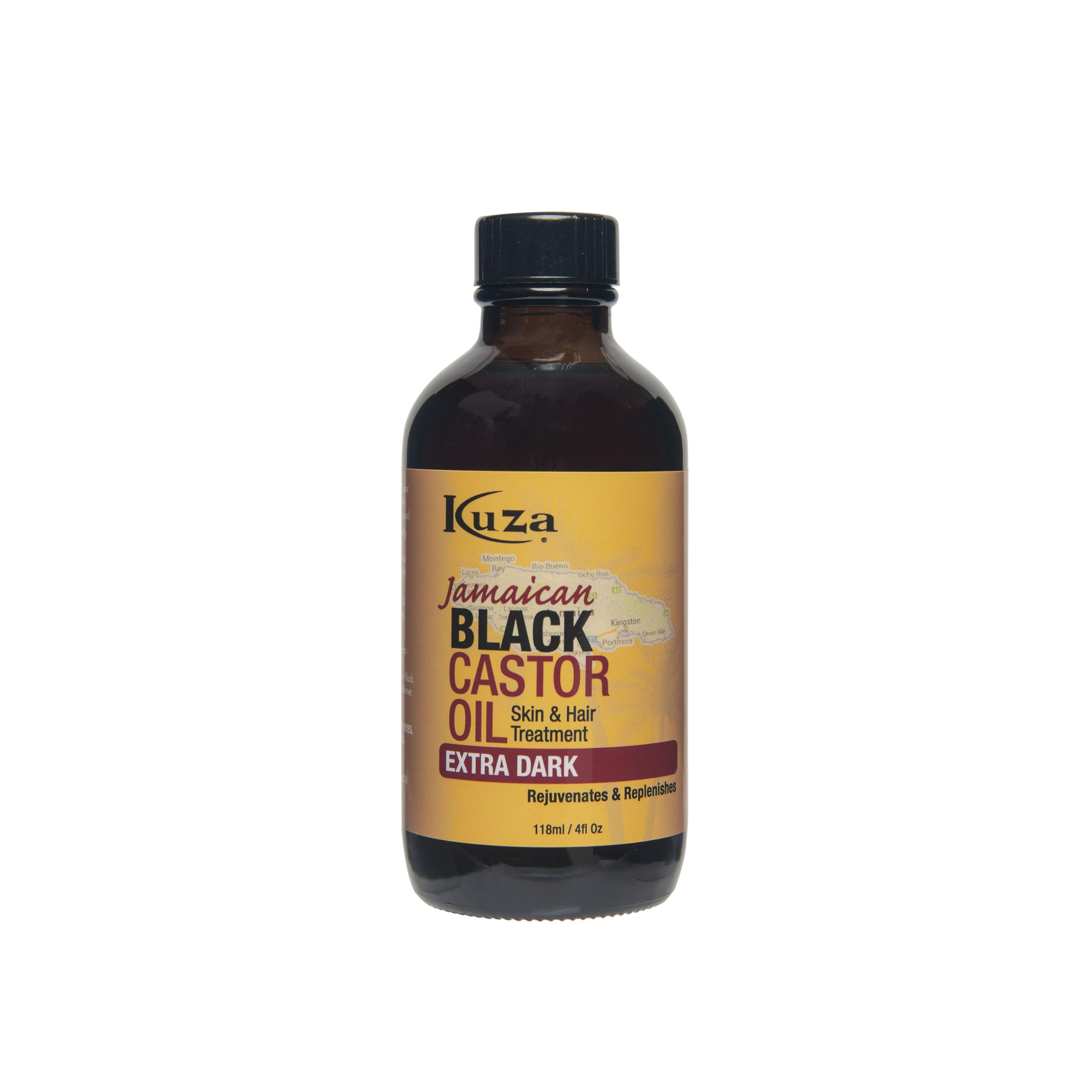 Kuza Jamaican Black Castor Oil Skin Hair Treatment Extra Dark 4 Fl Oz