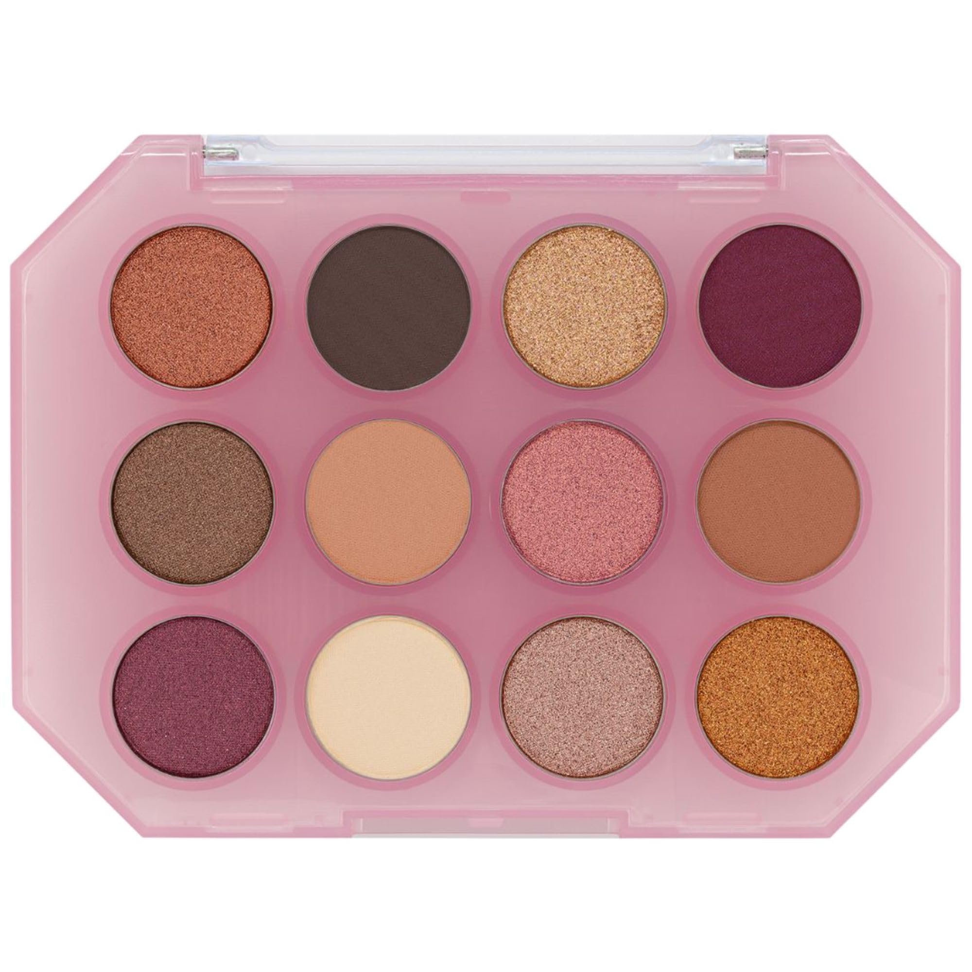 (18-pack) L.A. COLORS 12 Color Eyeshadow Palette, Unveiled C69011 - Thumbnail 2