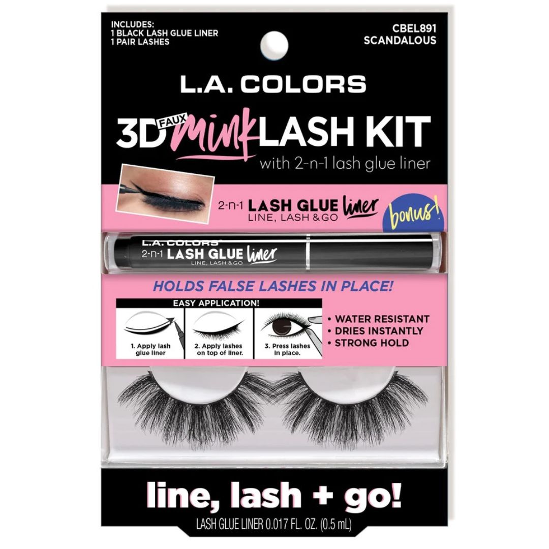 (18-pack) L.A. Colors 3D Faux Mink Lash Kit - Thumbnail 2