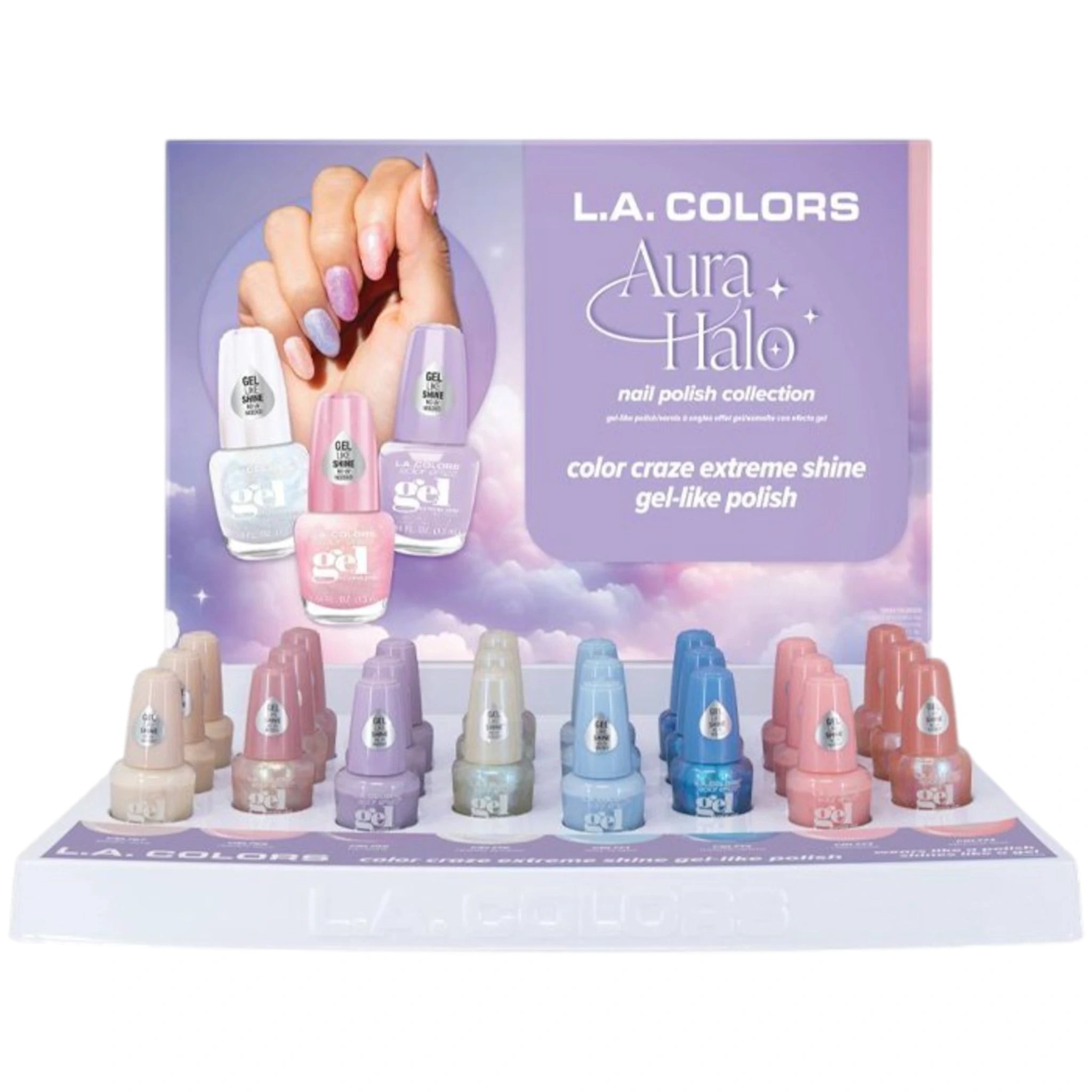 (24-pack) L.A. Colors Aura Halo Nail Polish Collection - Thumbnail 2