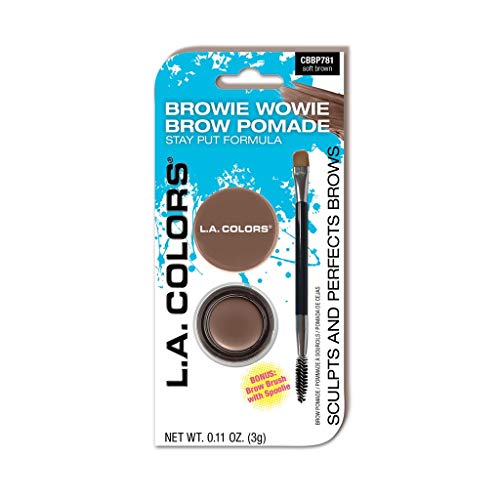(12-pack) L.A. Colors Brow Pomade - Soft Brown - Thumbnail 3