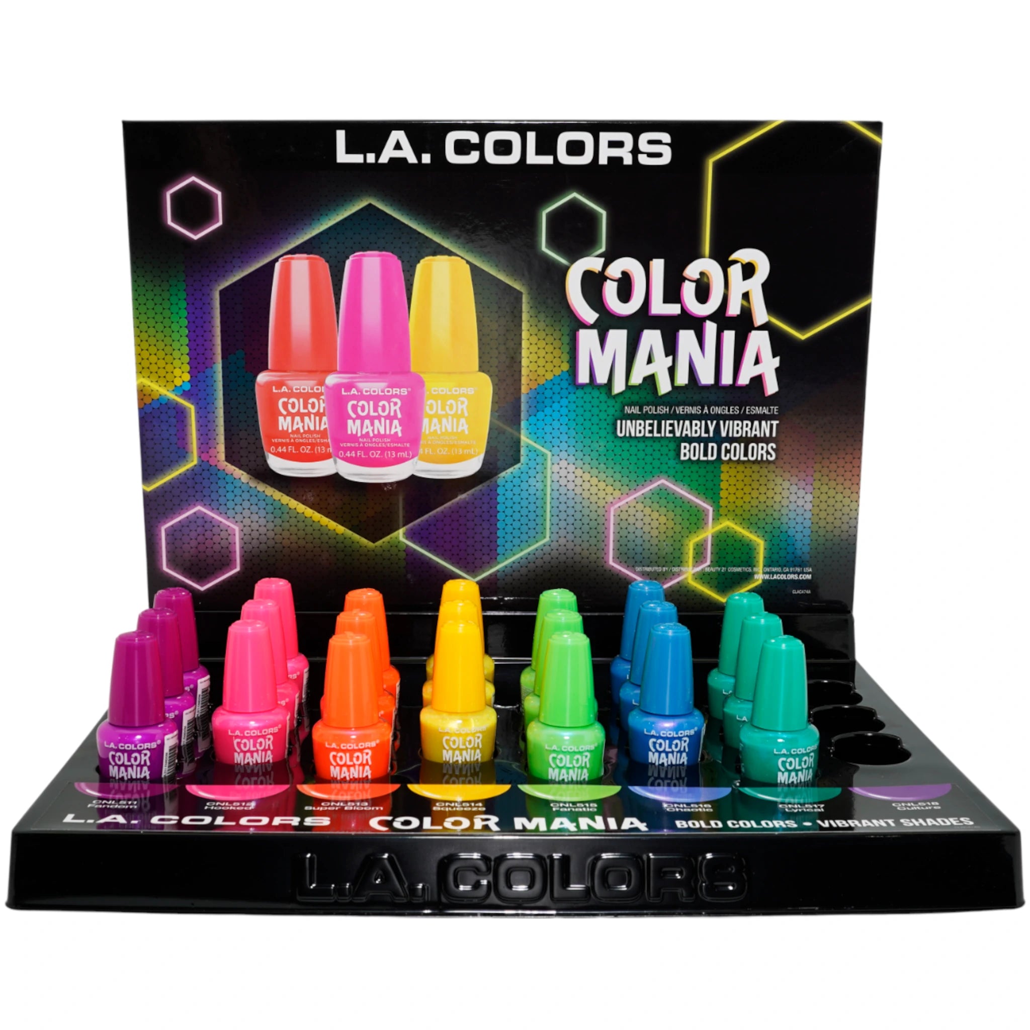 (21-pack) L.A. Colors Color Mania Nail Polish - Thumbnail 2