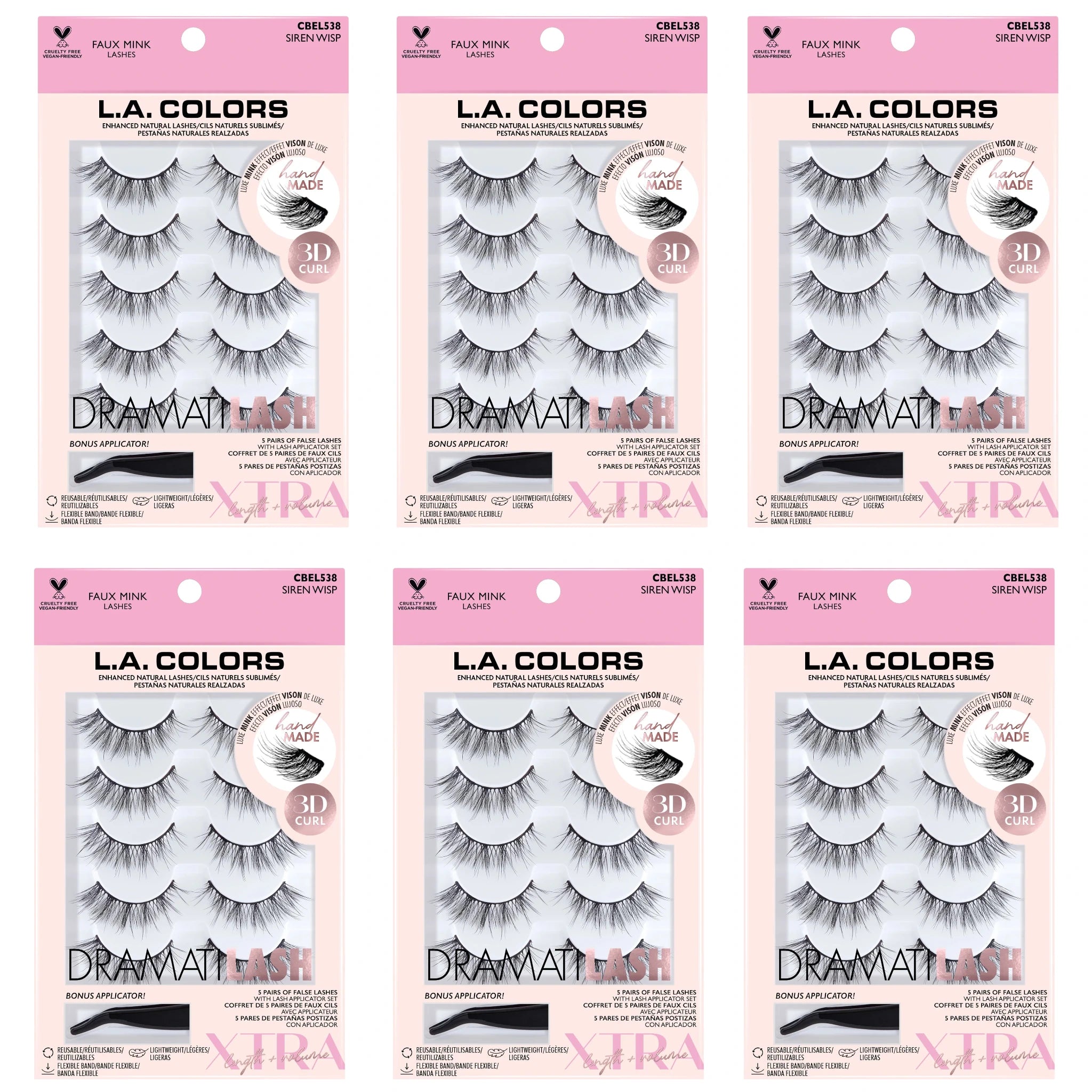 (6-pack) 5-Pack Multi-Dramatic Lashes