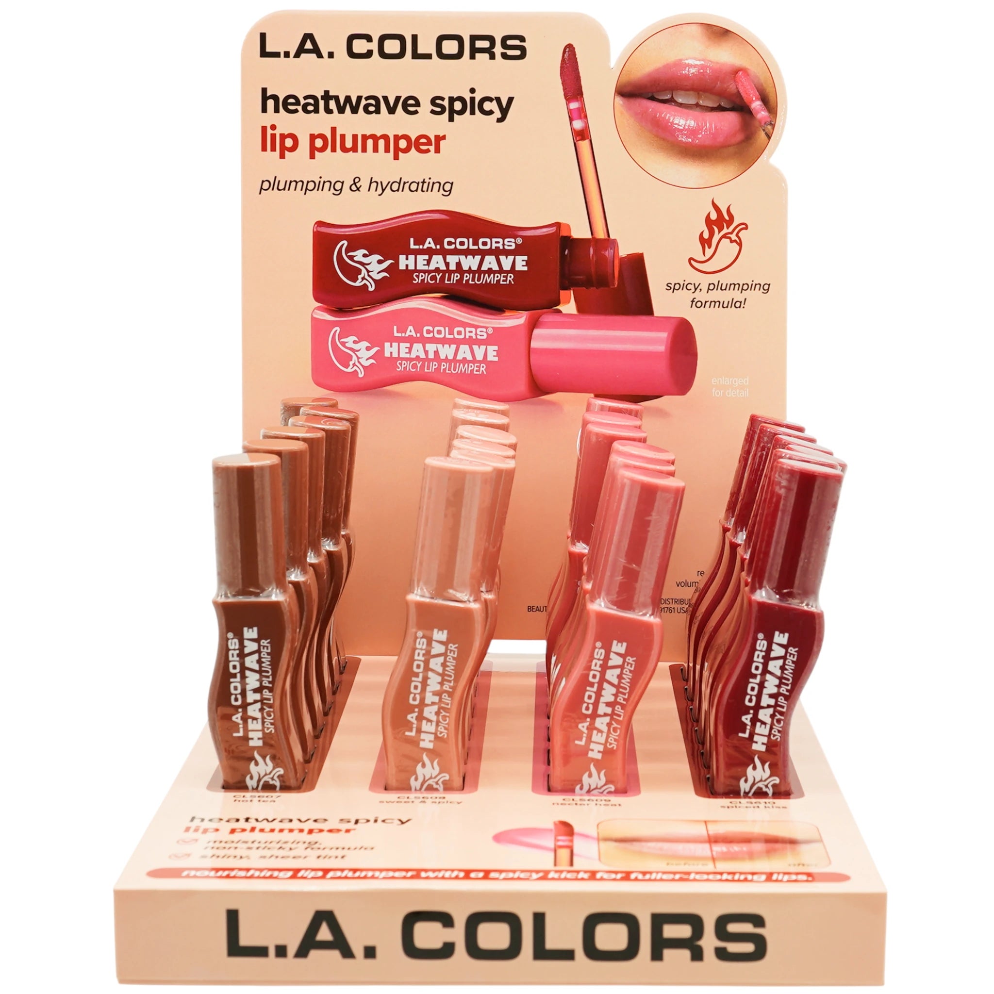 (24-pack) L.A. Colors Heatwave Spicy Lip Plumper