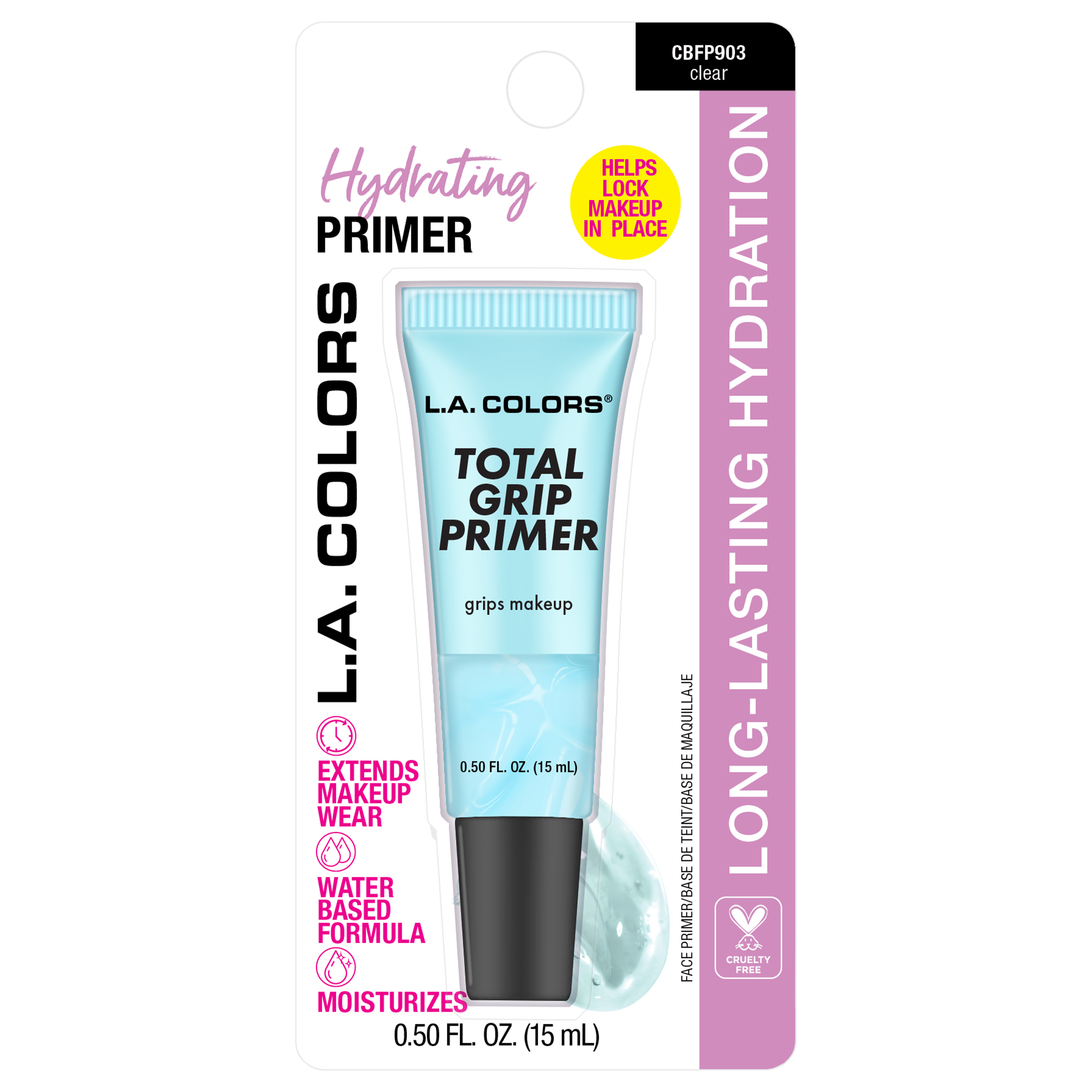 (3-pack) L.A. Colors Total Grip Primer Clear - Thumbnail 3
