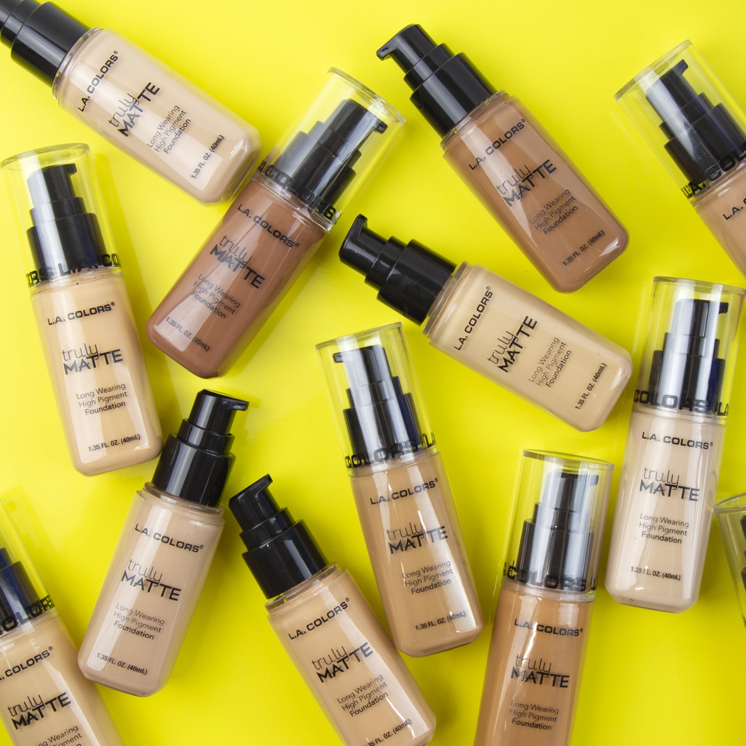 (12-pack) L.A. COLORS Truly Matte Foundation, Cool Beige CLM359 - Thumbnail 3