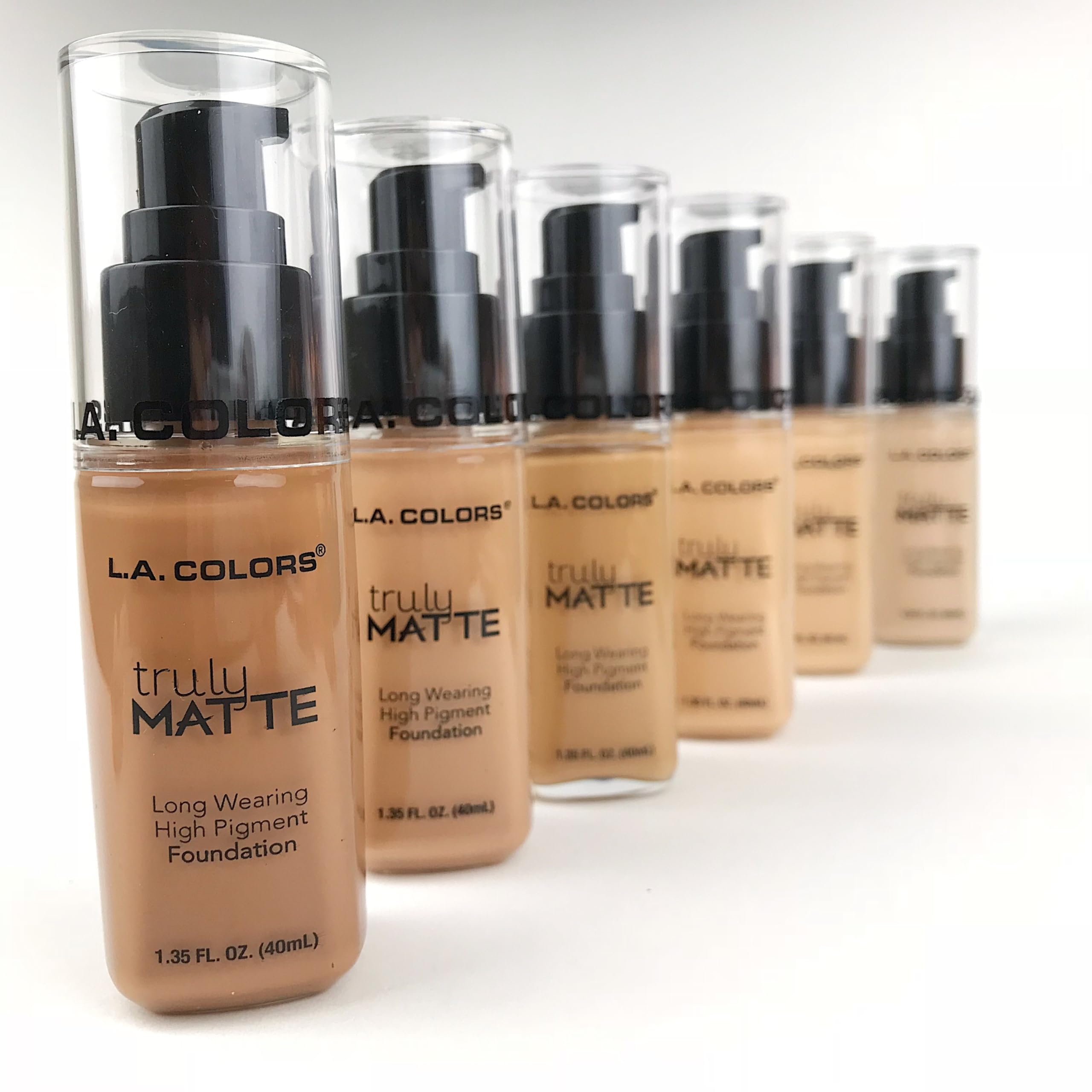 (12-pack) L.A. COLORS Truly Matte Foundation, Natural CLM352