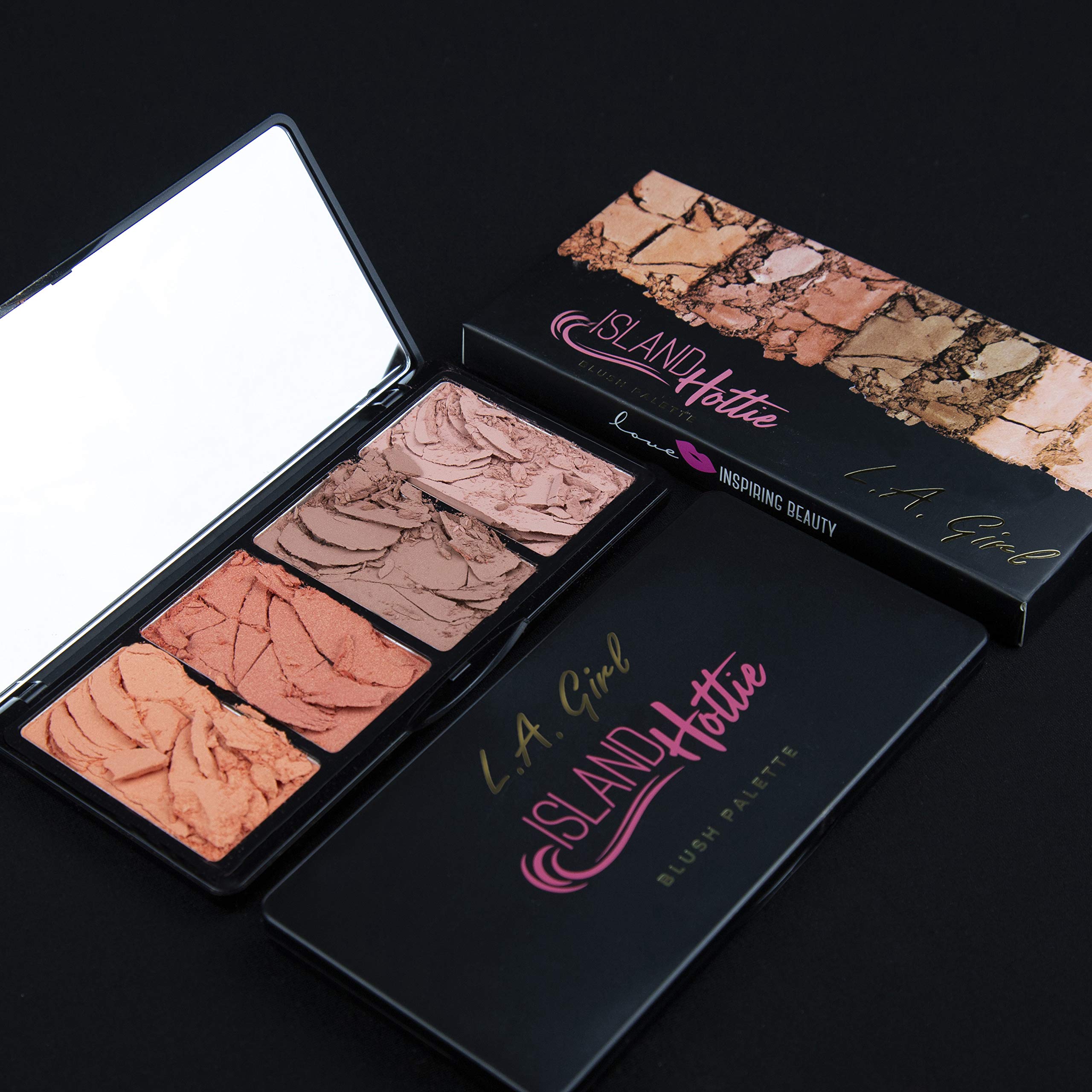 (6-pack) L.A. Girl Fanatic Blush Palette, Island Hottie GBL421 - Thumbnail 2