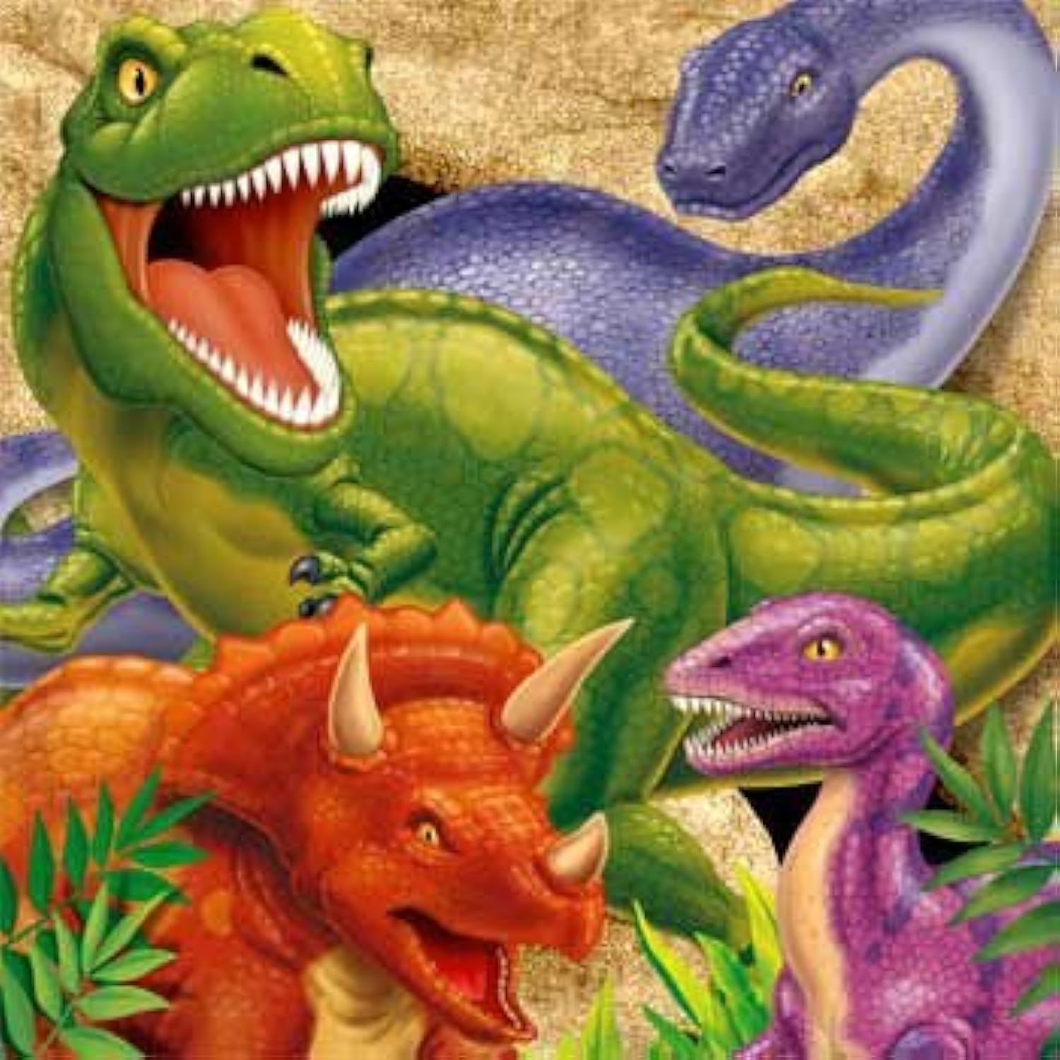 [Tester] Creative Converting Dinosaur 3 Ply Paper Luncheon Napkins Lunch Dino Blast - Thumbnail 3