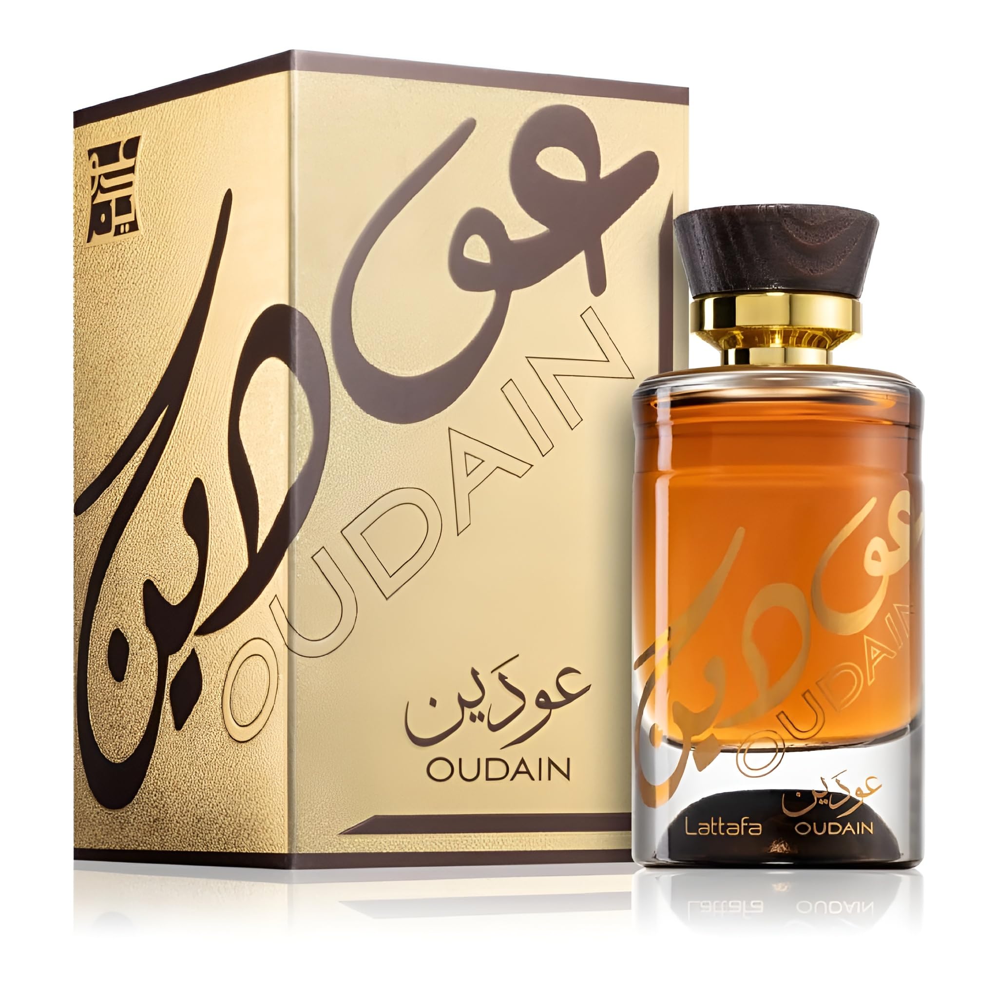 Lattafa Oudain for Unisex Unisex EDP 3.4 oz - Thumbnail 3