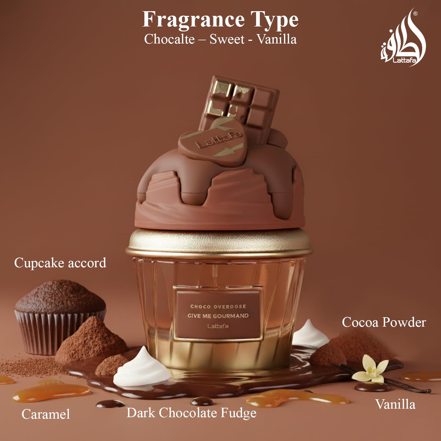 Lattafa Choco Overdose 2.5 U United Arab Emir. 24pcs Bybox EDP