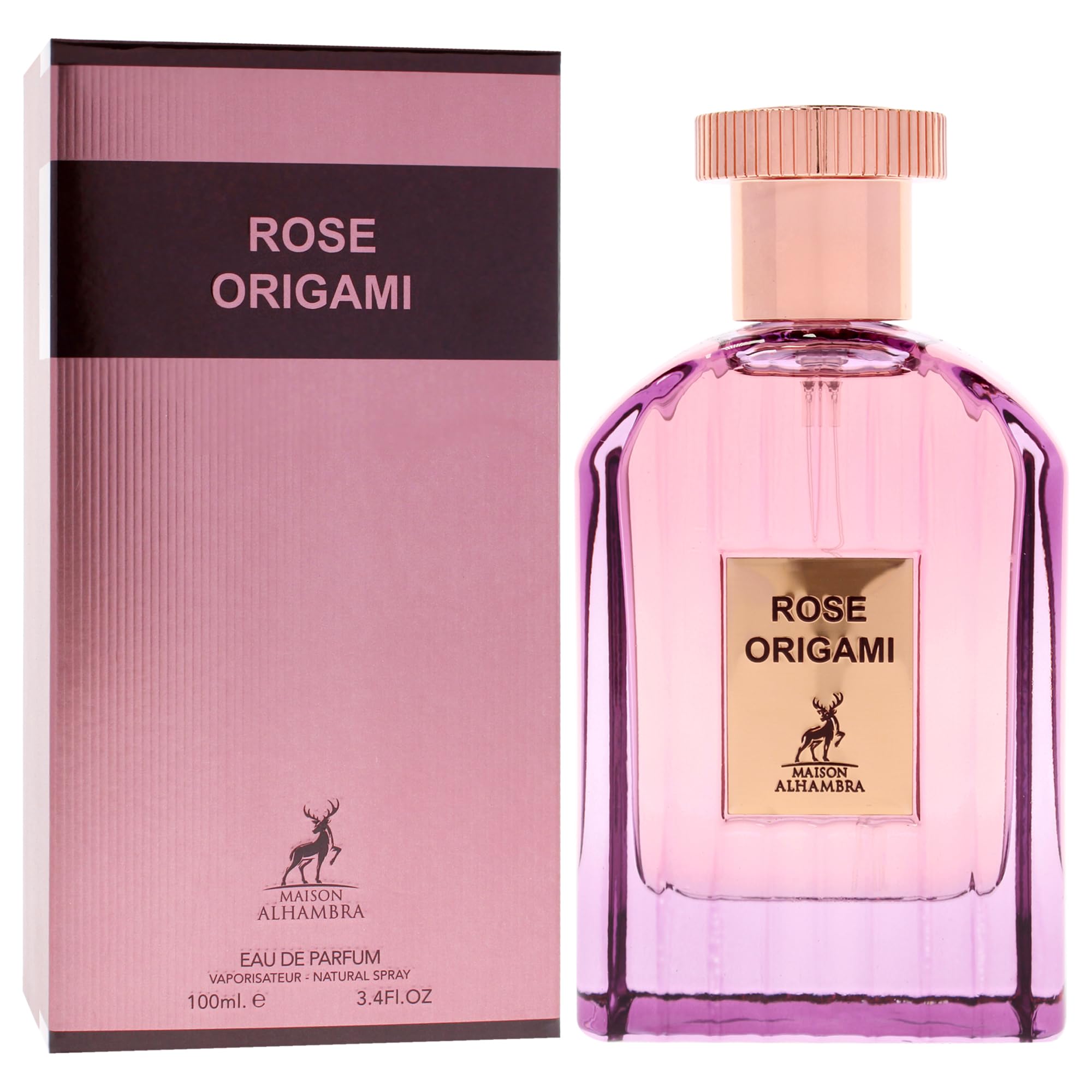 Rose Origami By Maison Alhambra for Unisex Unisex EDP 3.4 oz - Thumbnail 3