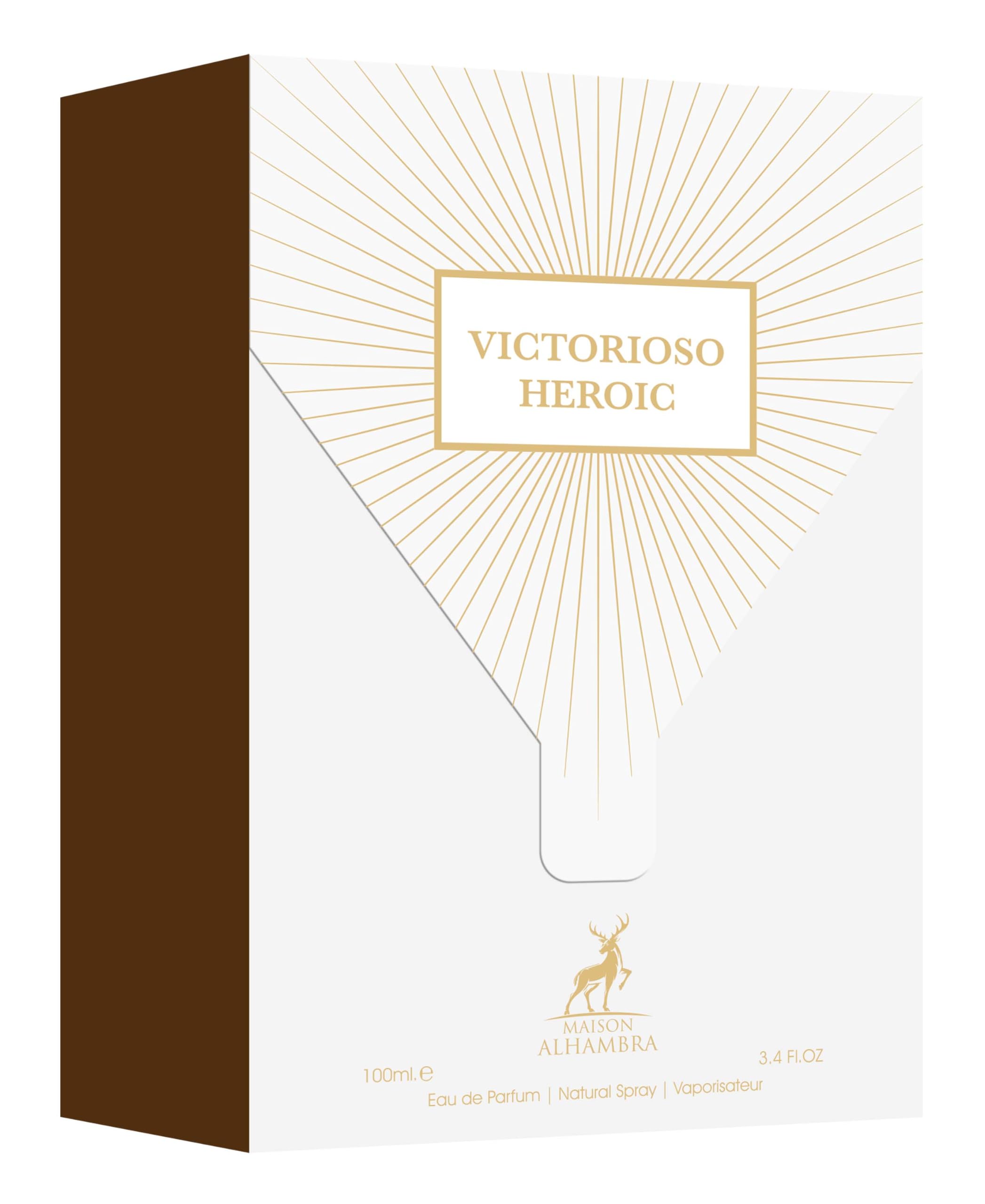 Victorioso Heroic By Maison Alhambra For Men EDP 3.4 oz - Thumbnail 2
