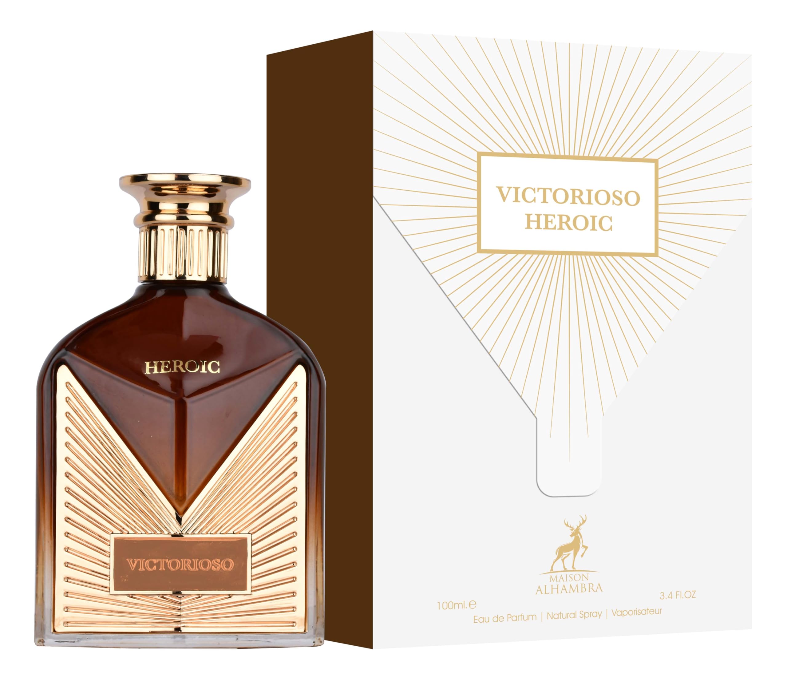 Victorioso Heroic By Maison Alhambra For Men EDP 3.4 oz