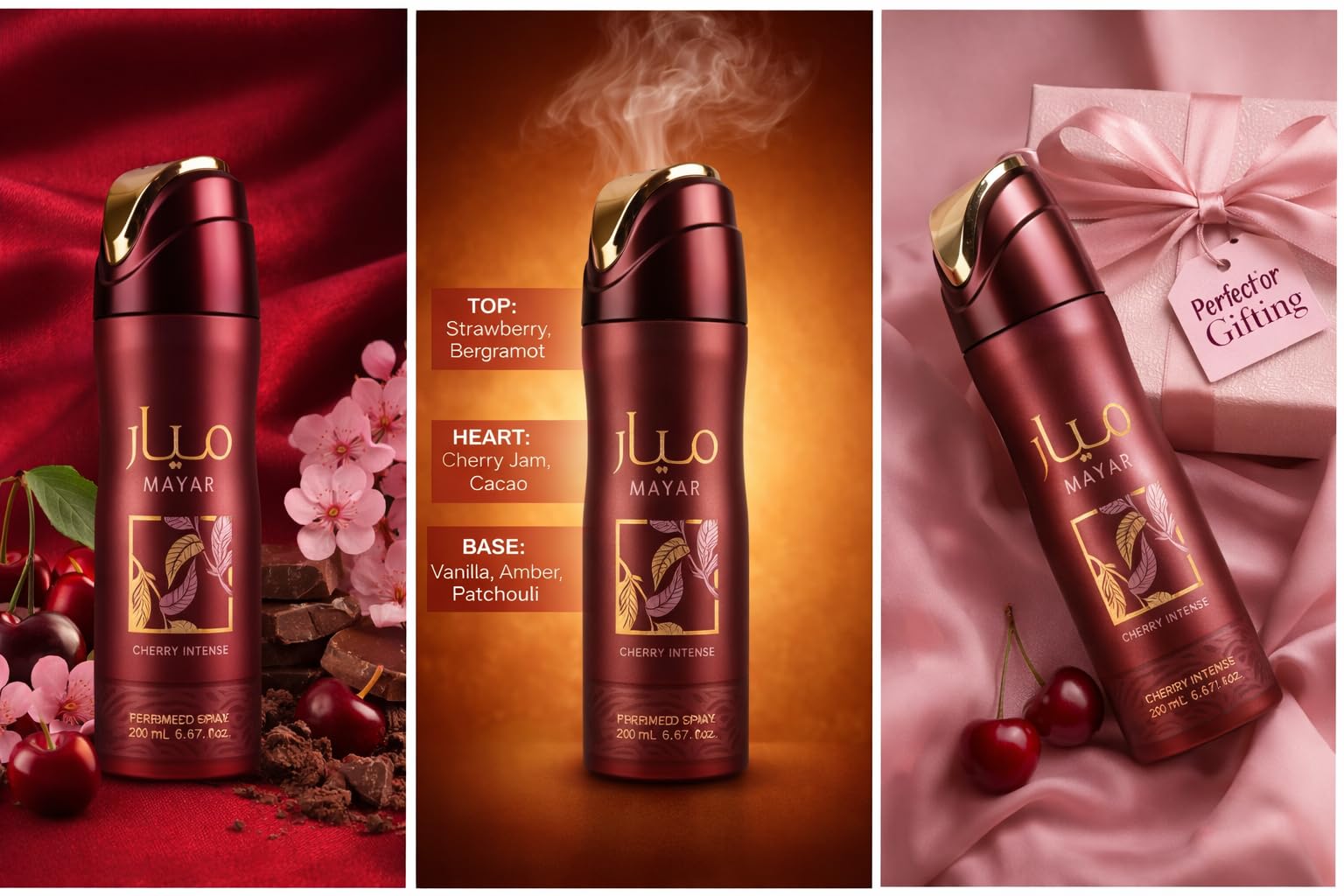 [Body Mist] Lattafa Mayar Cherry Intense Perfumed Deodorant Fruity Sweet Cherry Vanilla