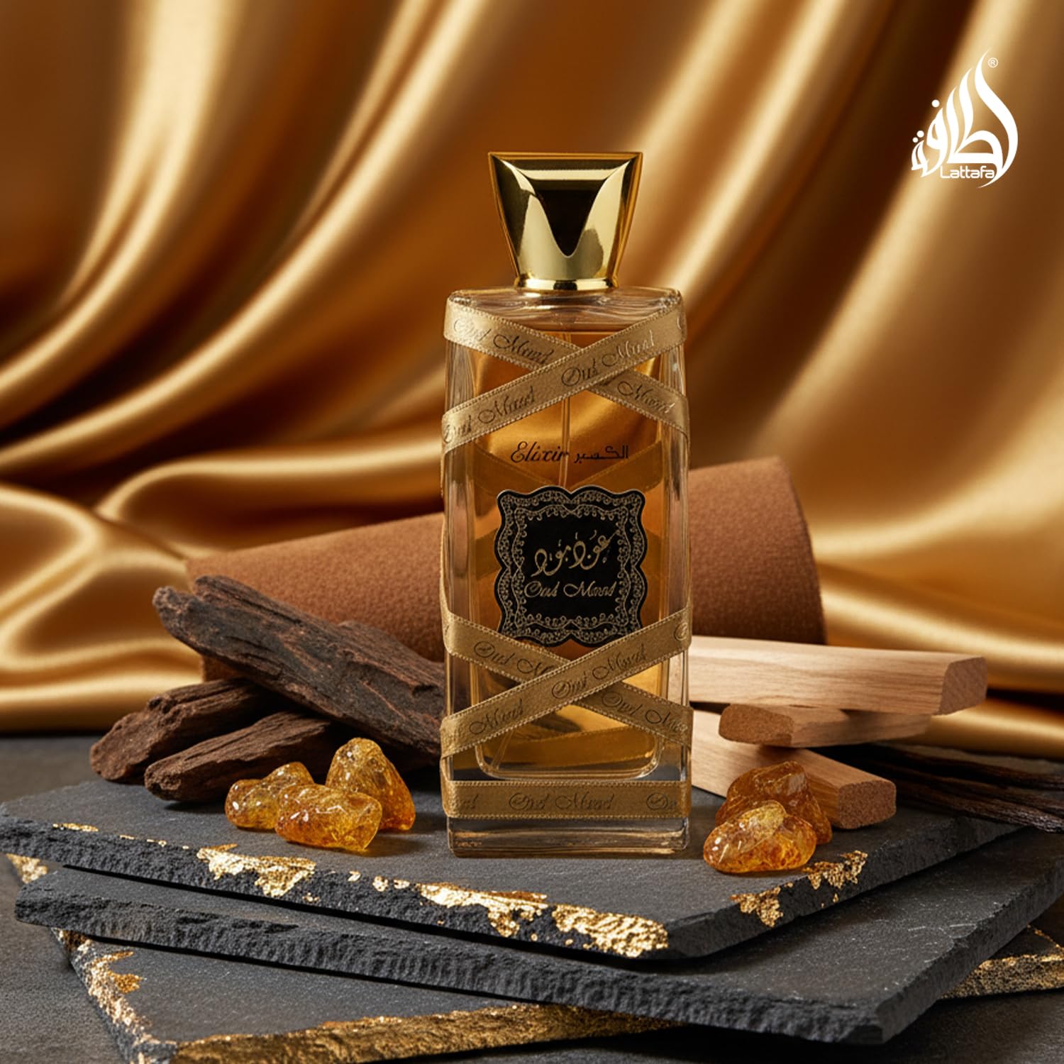 Lattafa Oud Mood Elixir For Unisex / Unisex EDP 100 Ml (3.4 Oz) - Thumbnail 3