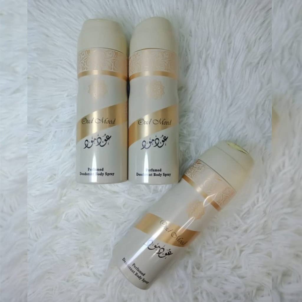 [Deodorant] Lattafa Oud Mood Perfumed Deodorant Unisex 6.67 oz