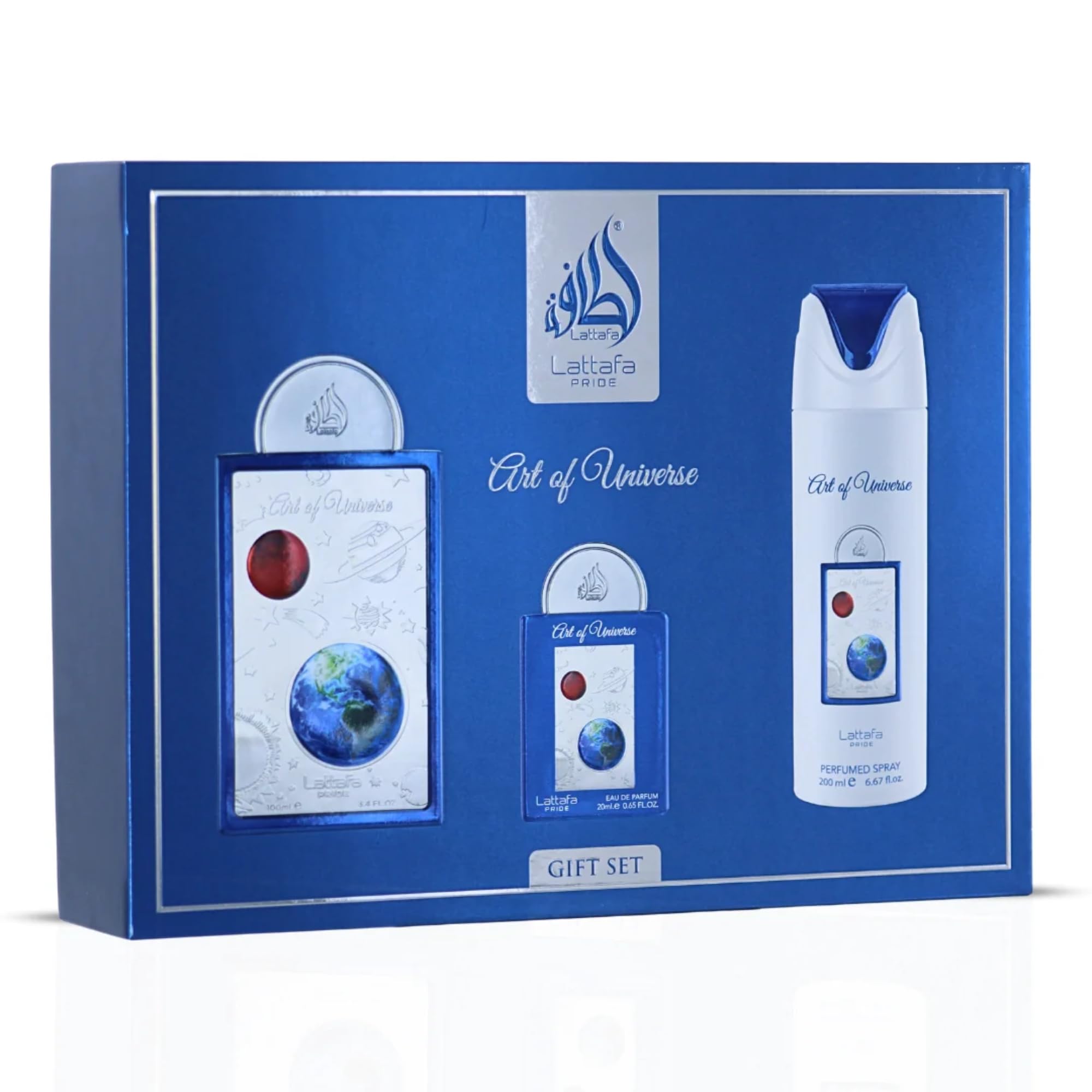 [Set] Lattafa Pride Art of Universe Citrus Fruity Sweet Amber 3 Piece for Unisex