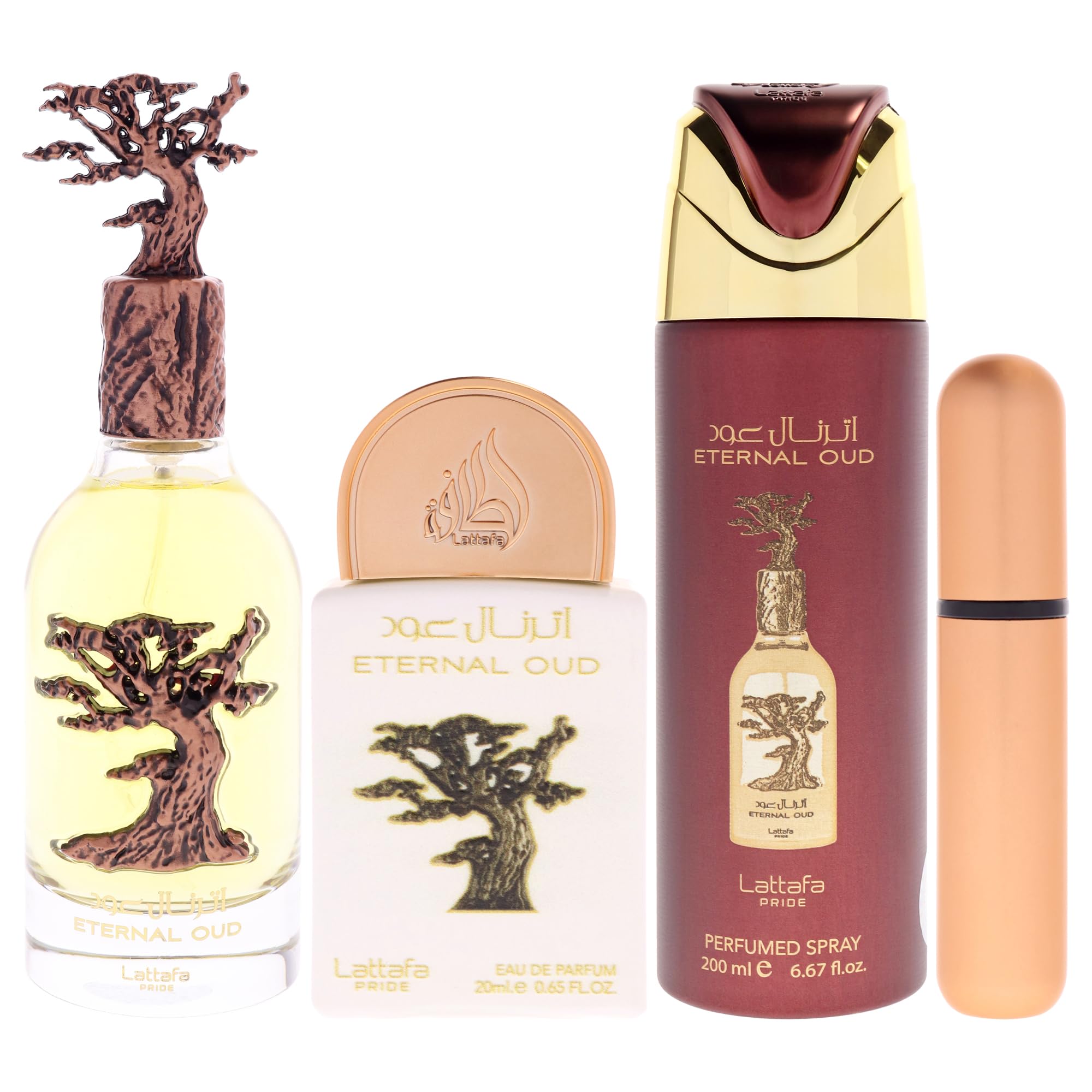 [Set] Lattafa Pride Eternal Oud 3 Pc Perfumed Body For Men EDP 3.4 oz - Thumbnail 2
