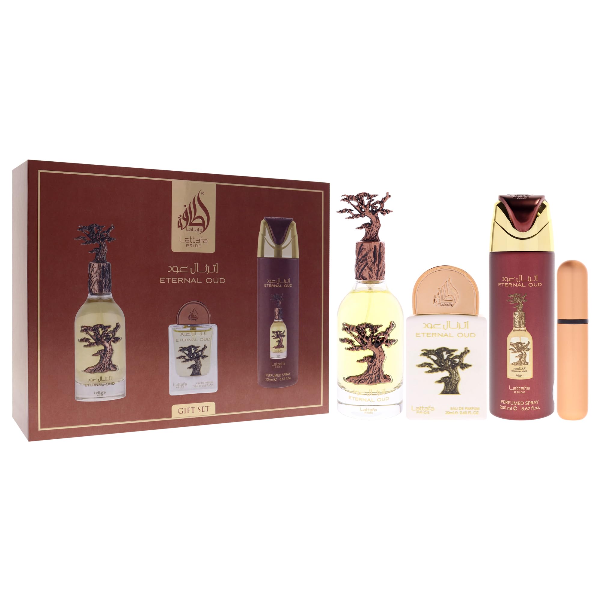 [Set] Lattafa Pride Eternal Oud 3 Pc Perfumed Body For Men EDP 3.4 oz - Thumbnail 3