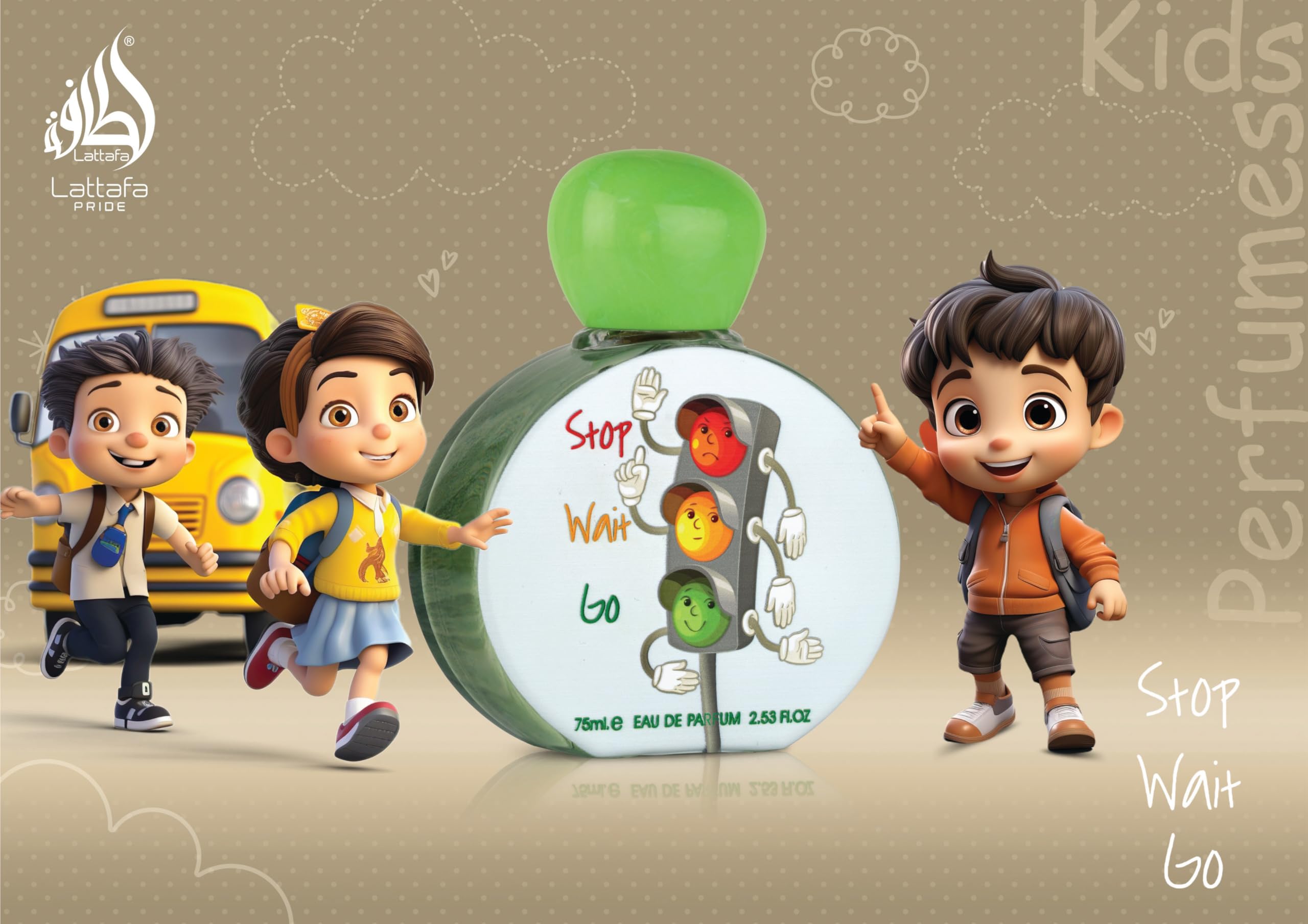 Lattafa Pride Stop Wait Go for Kids / EDP 75 ml (2.53 oz) - Thumbnail 2