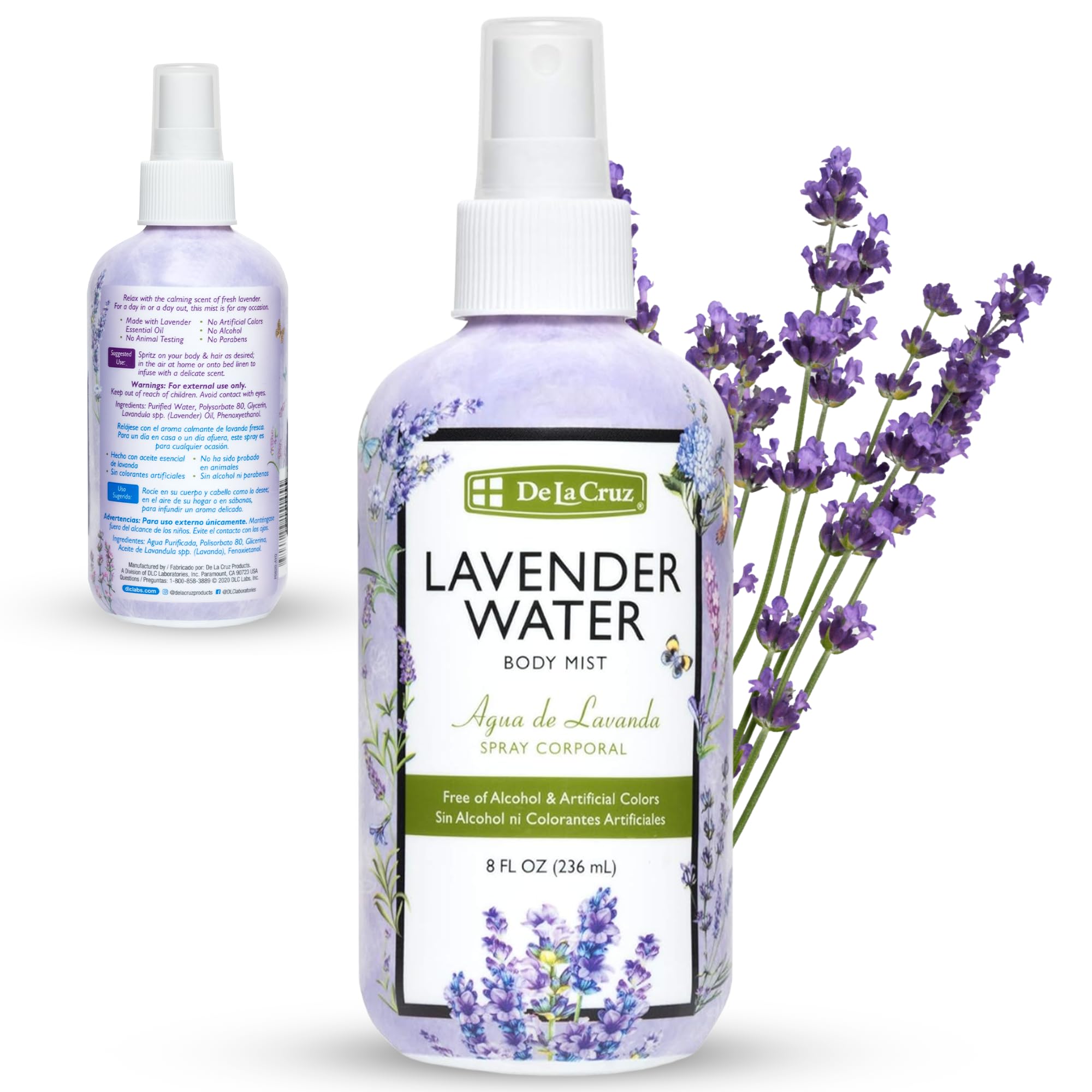 De la Cruz Lavender Water Body Mist Lavender Body Mist With Pure Lavender