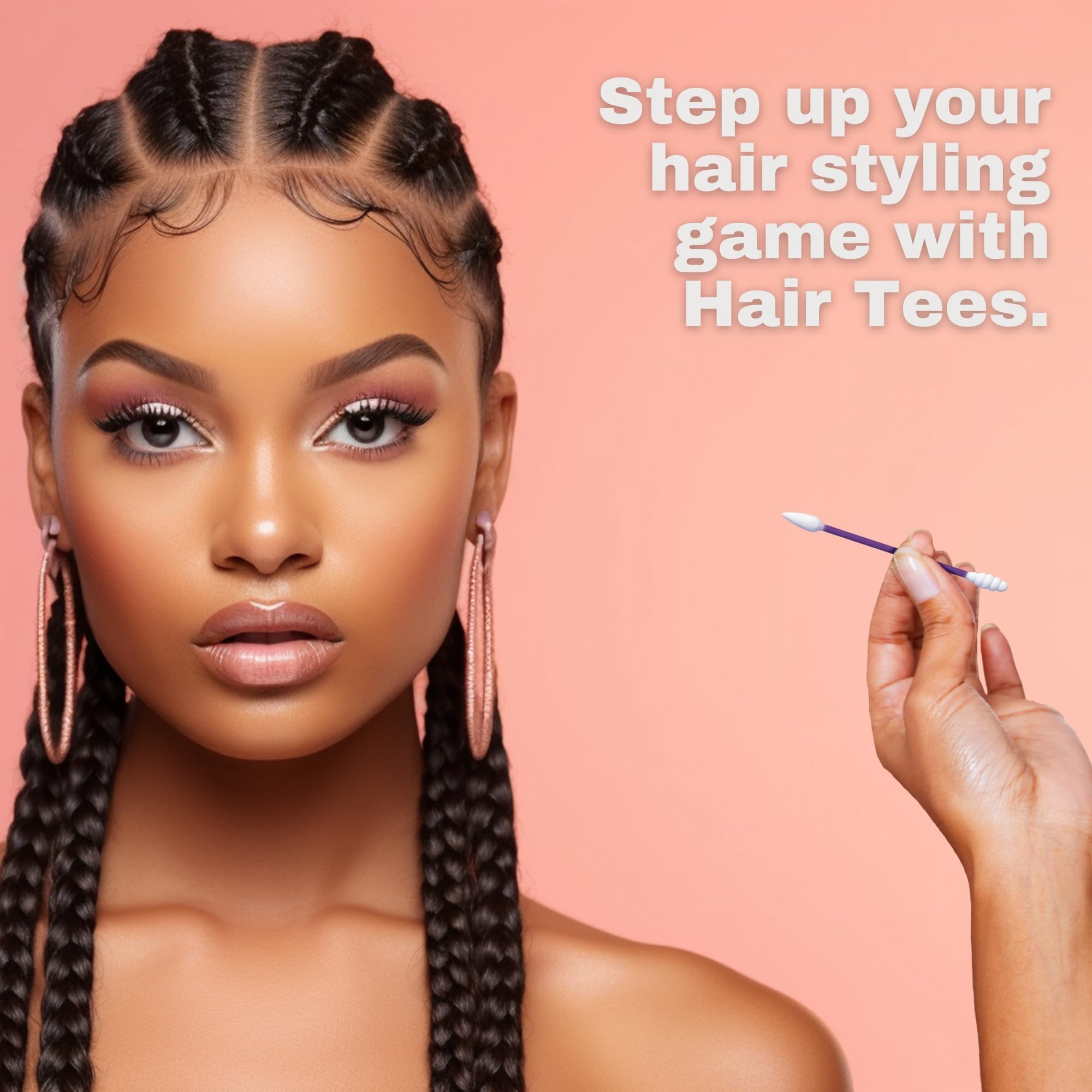 Stylist Secrets Classic Hair Tees Dual Tip Applicators Pointed and Rounded Swab - Thumbnail 2