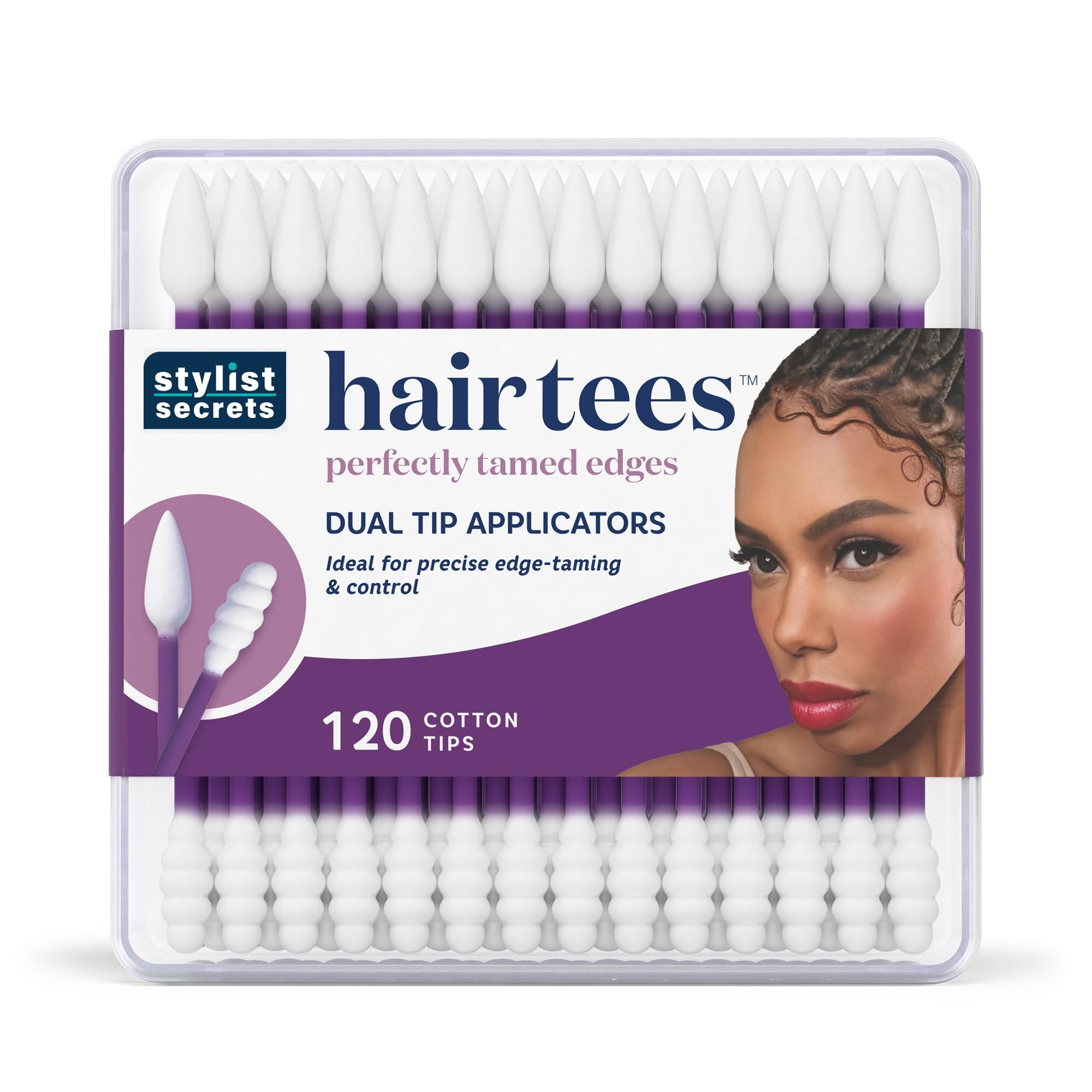 Stylist Secrets Classic Hair Tees Dual Tip Applicators Pointed and Rounded Swab