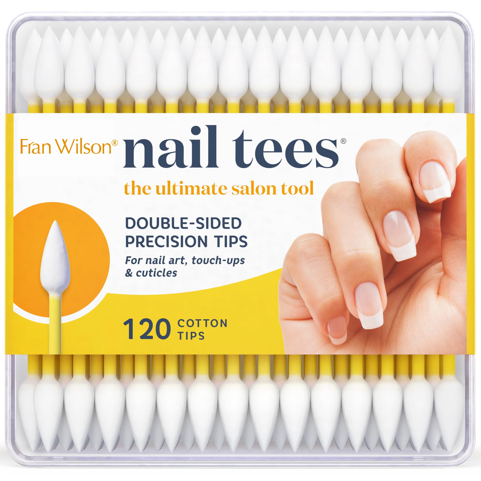 Fran Wilson Nail Tees Cotton Tips 120 Count the Ultimate Nail Tool Multi